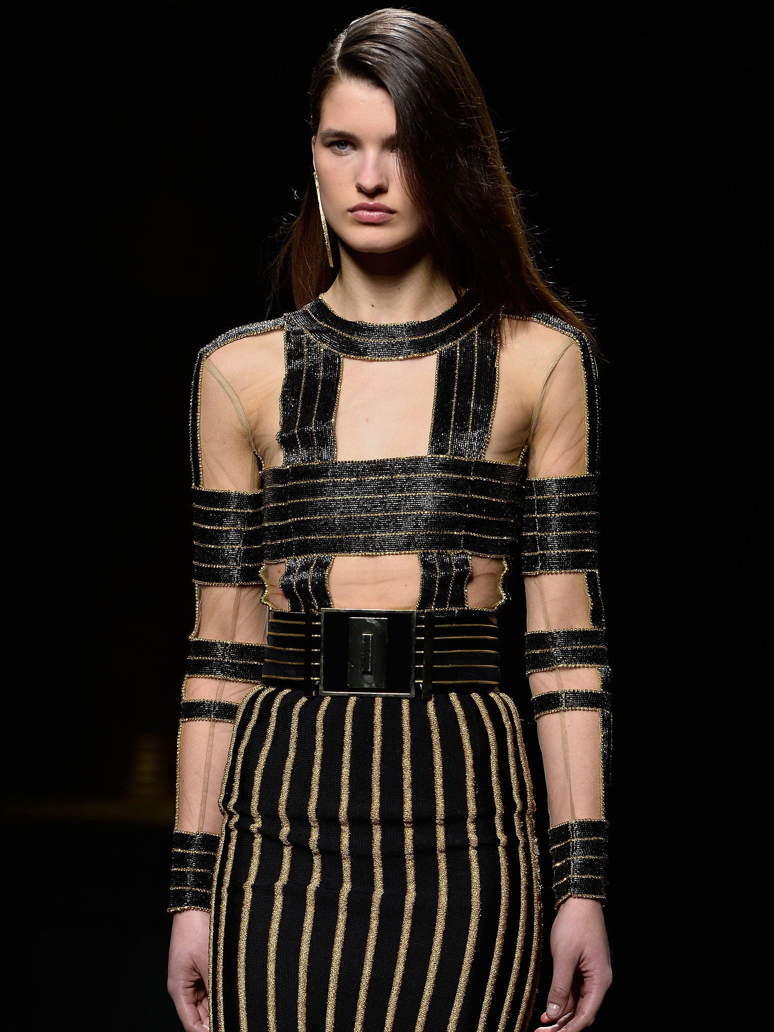 Balmain's autumn/winter 2015 show during Paris Fashion Week