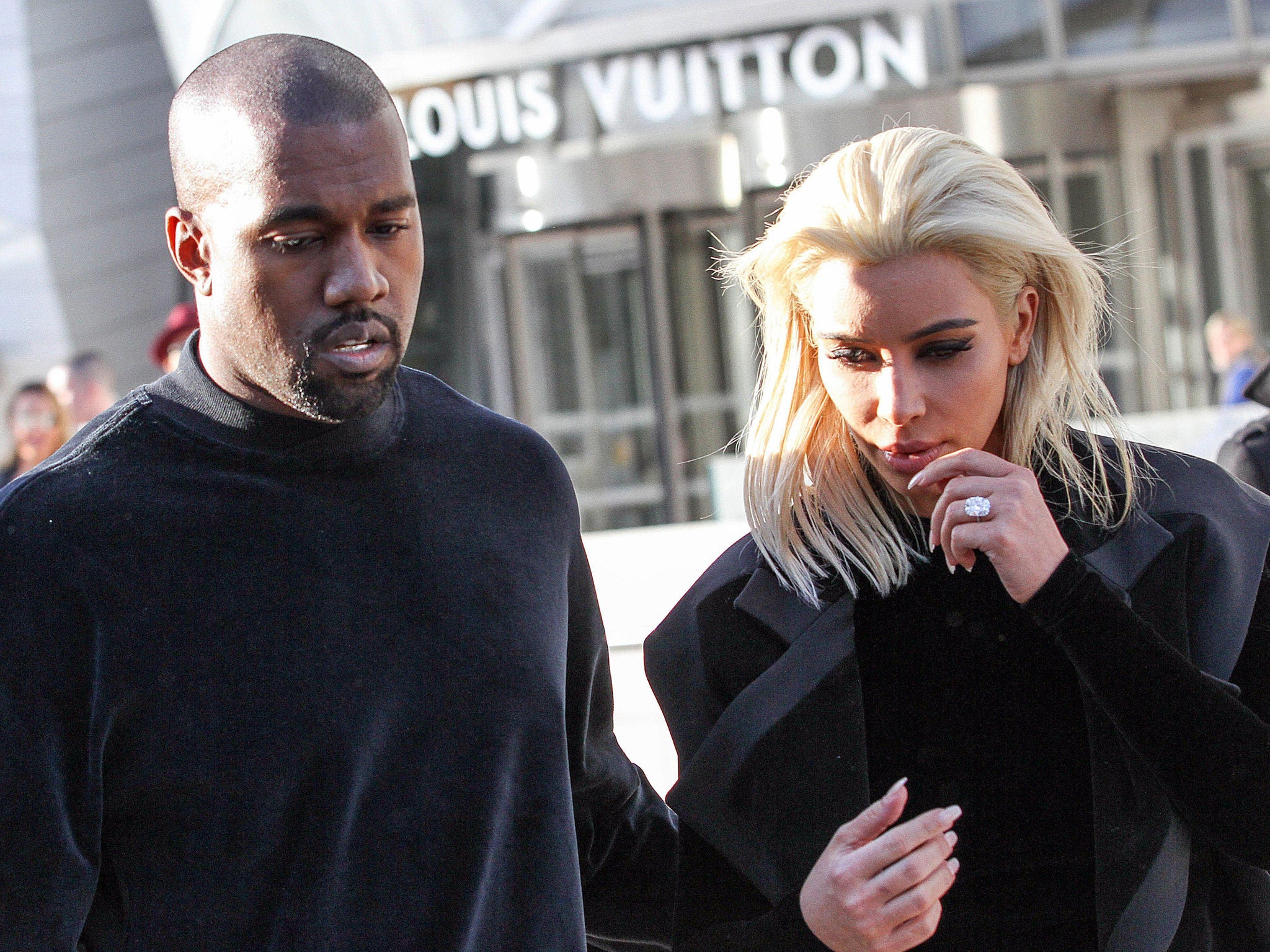Kim Kardashian Dances to Kanye West Song at Louis Vuitton Show