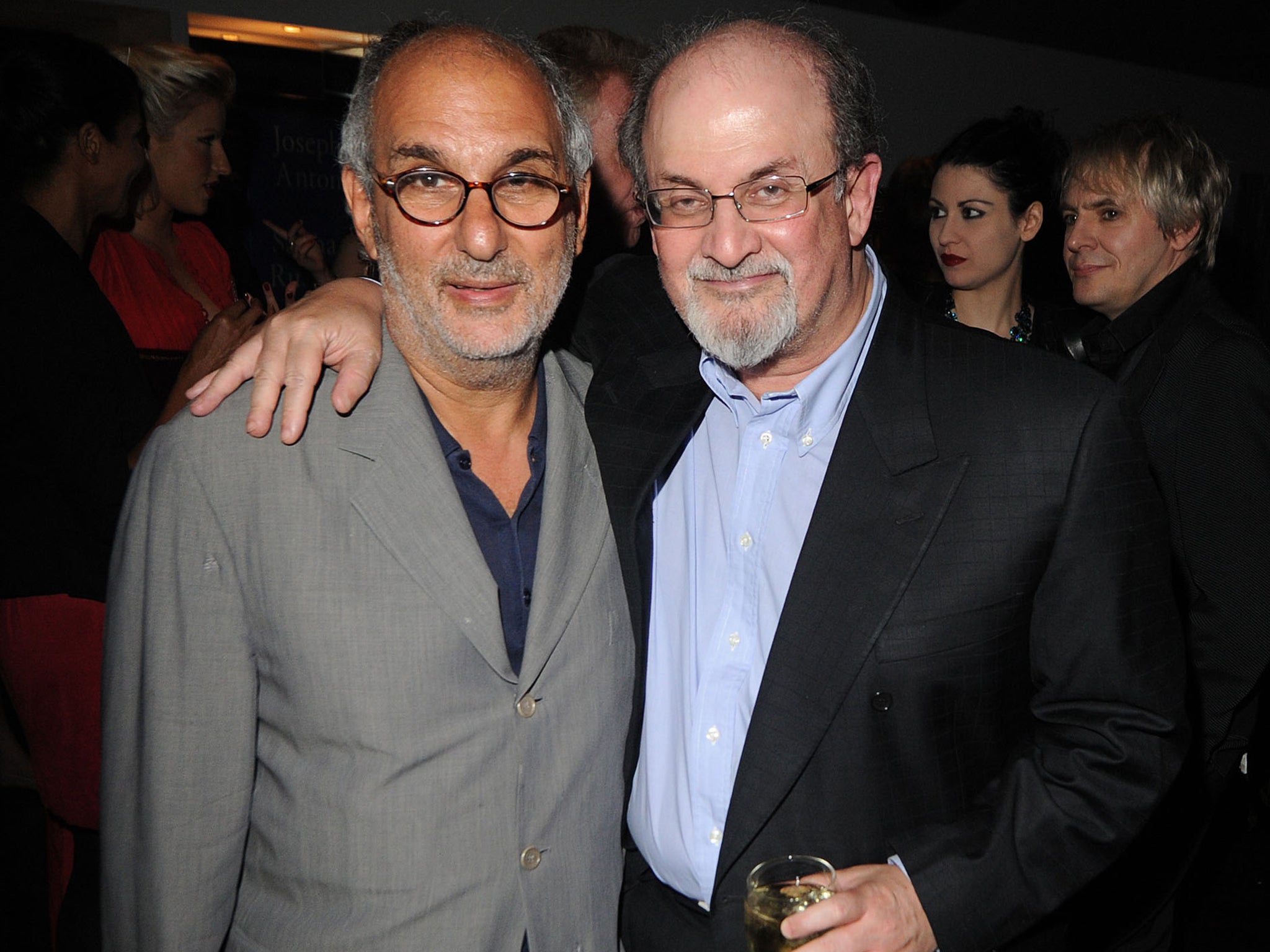 Alan Yentob (left) accused reporters of listenting to phone messages left by the novelist Salman Rushdie among others