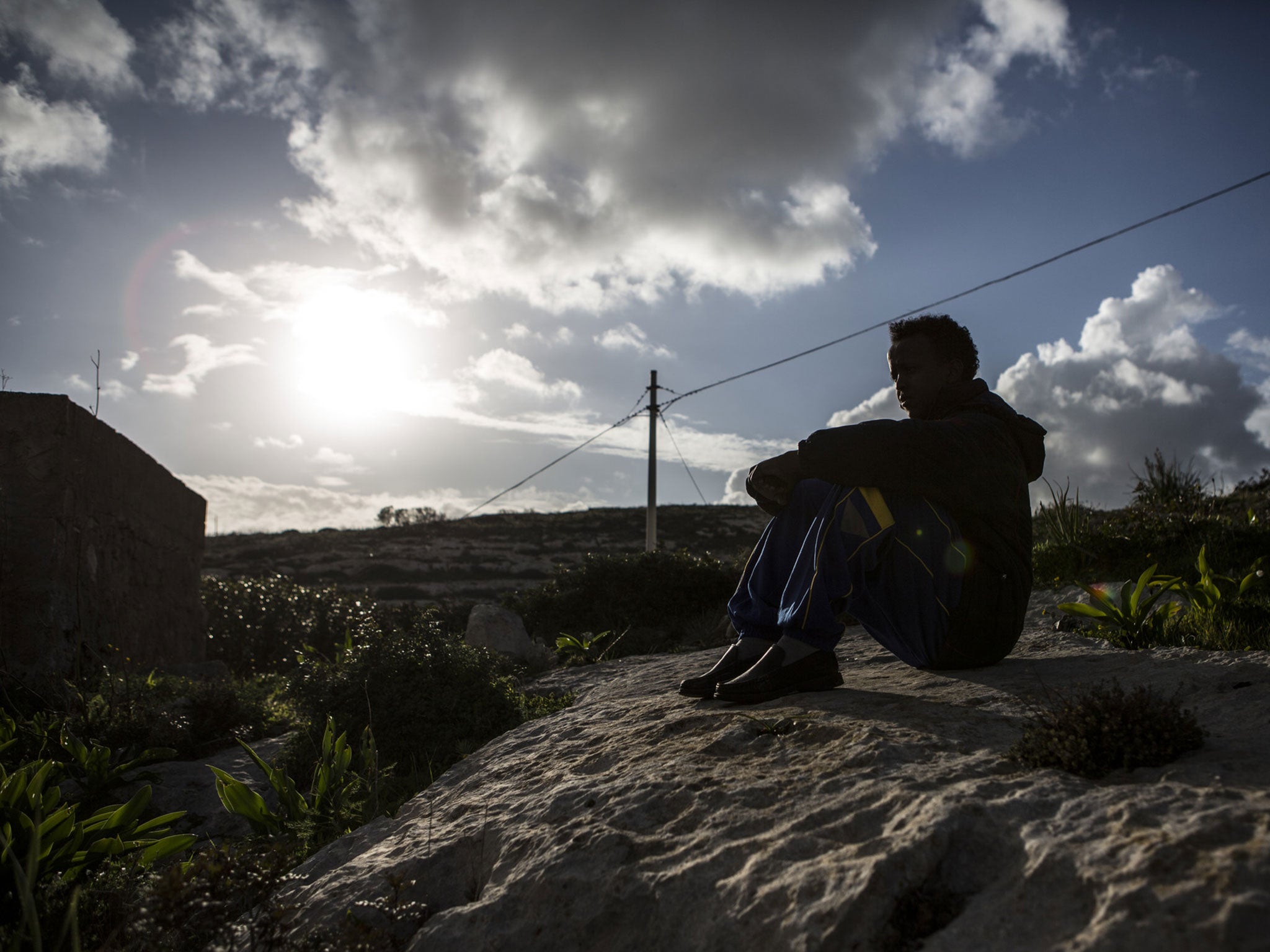 Ismail*, 16, in Lampedusa, Italy