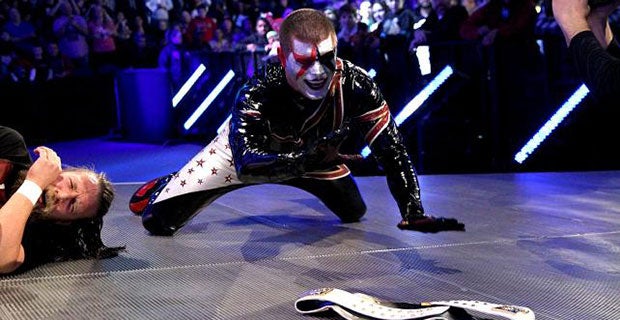 Stardust takes out Daniel Bryan to steal the Intercontinental title