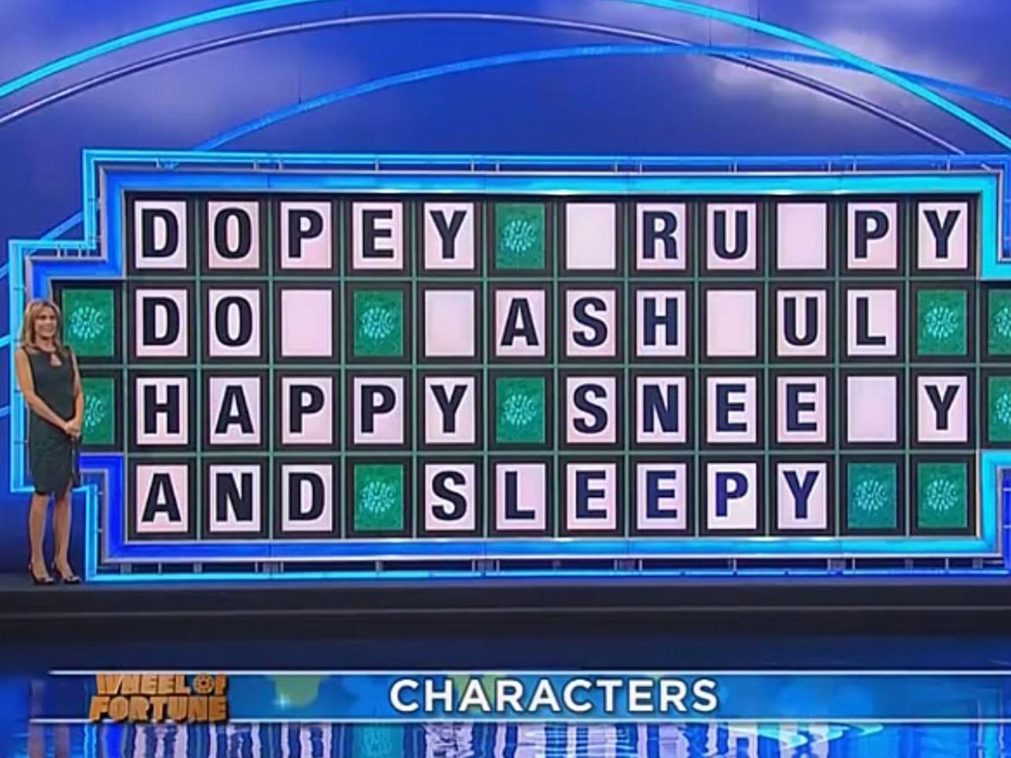 A game show contestant failed to solve this puzzle