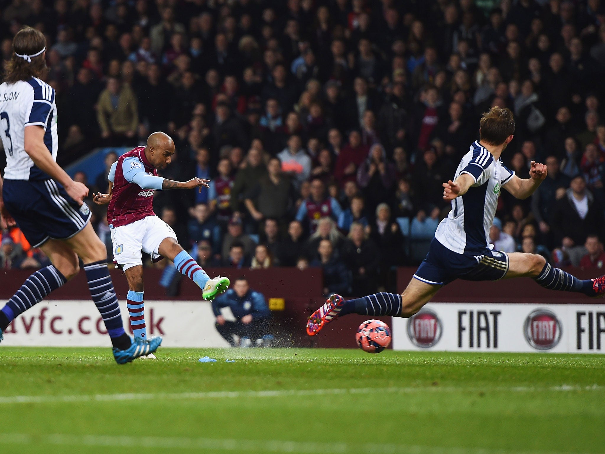 Fabian Delph puts Villa ahead