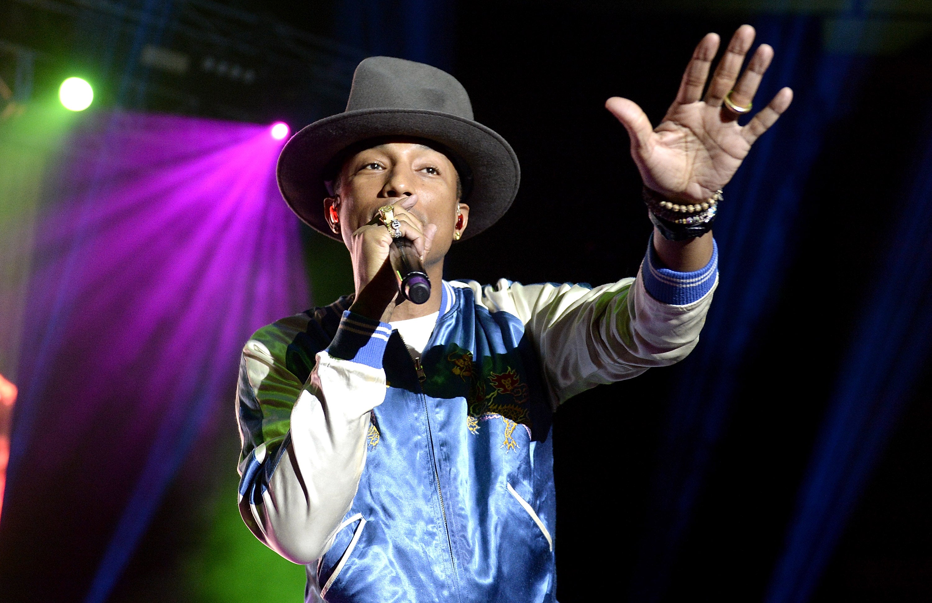 Pharrell Williams and Moby have said they want to attend the dancing man party in LA