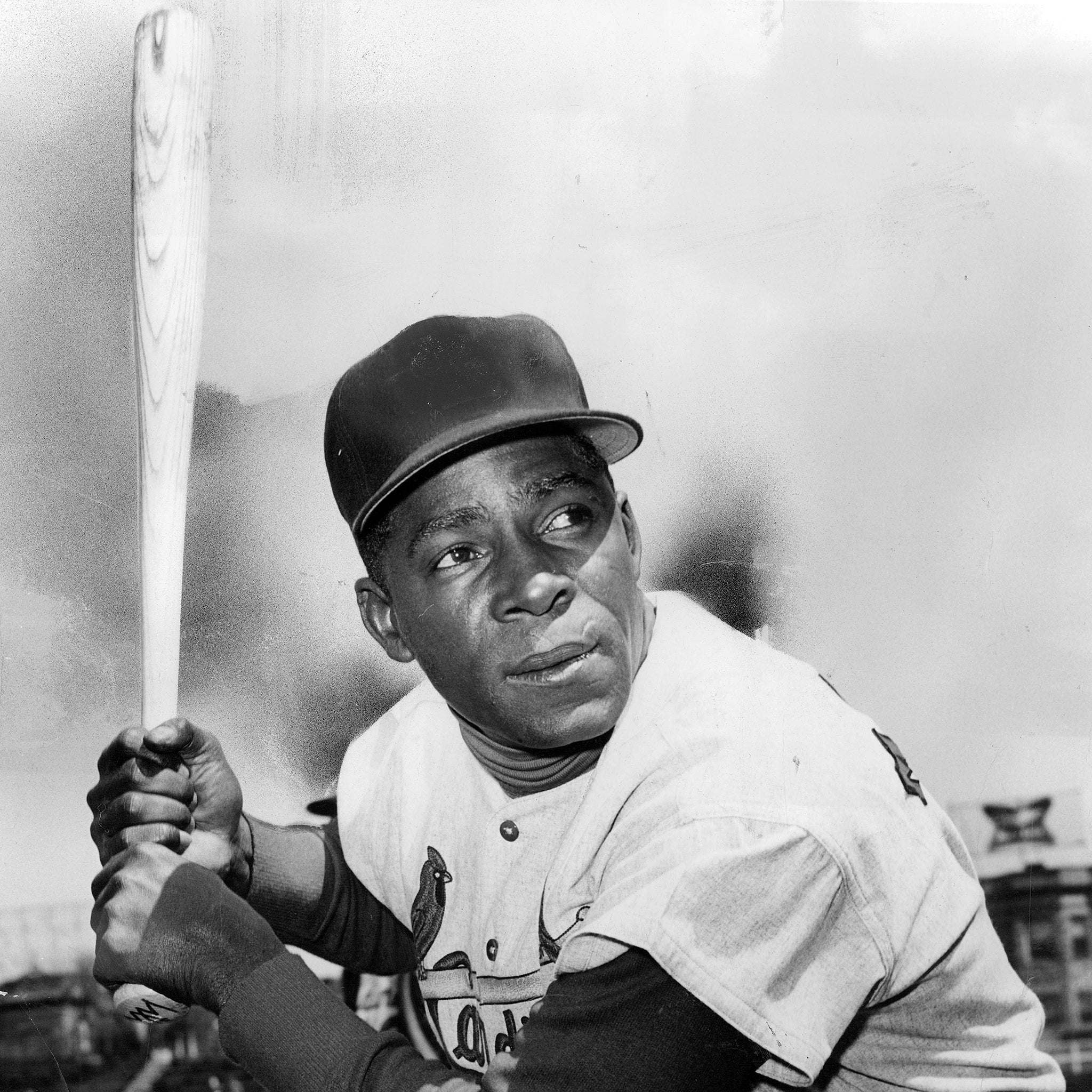 Minnie Minoso of the St. Louis Cardinals at Wrigley Field during a Cardinals game against the Chicago Cubs in April 1962