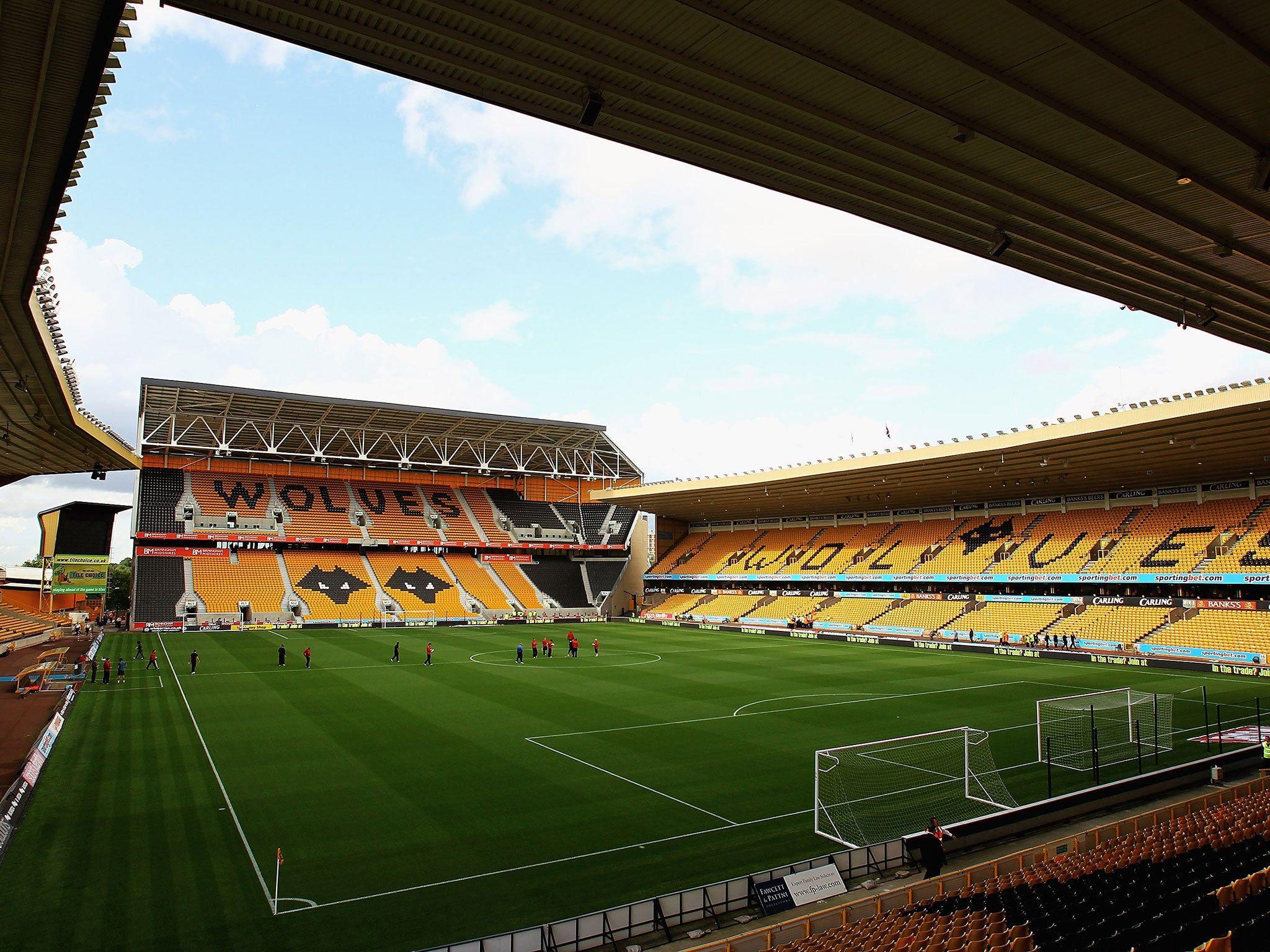 A view of Wolves' Molineux Stadium