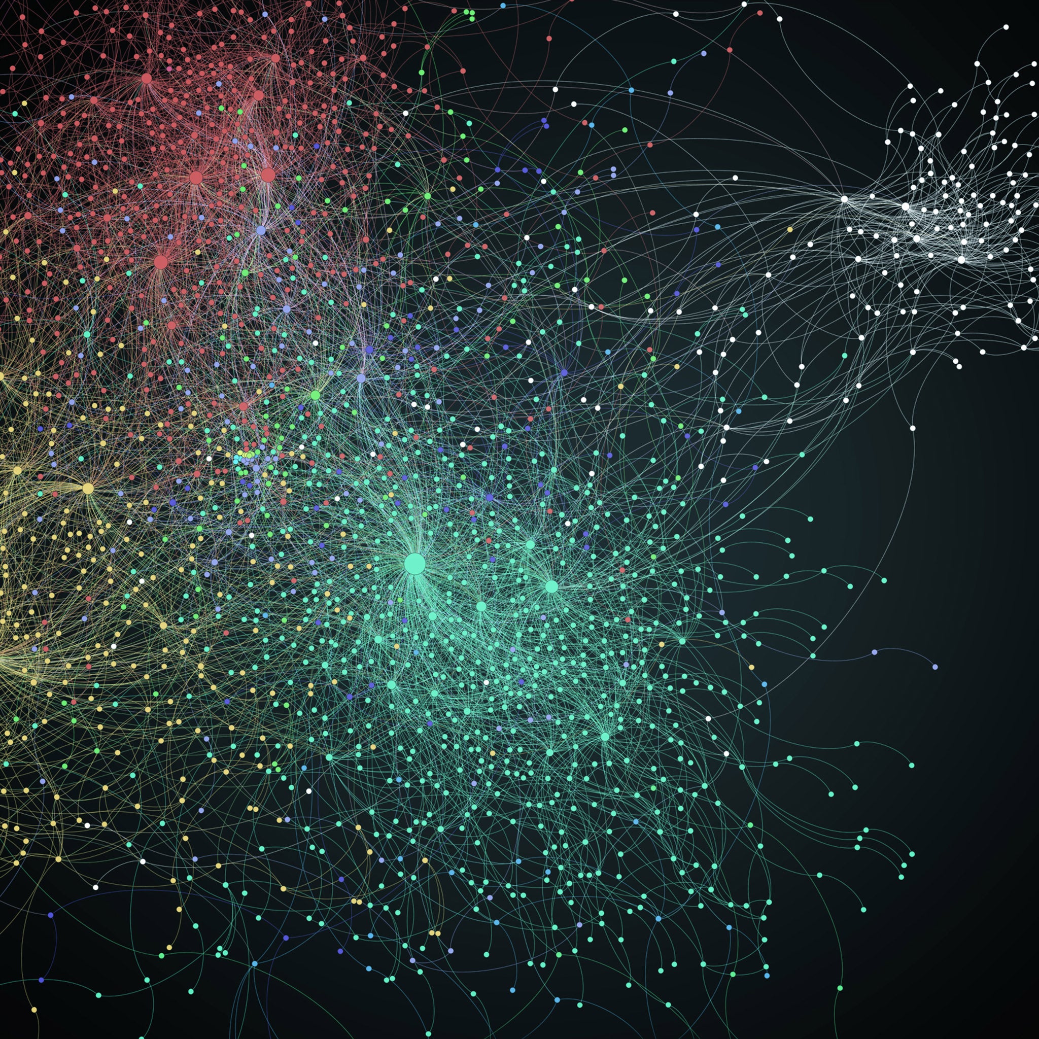 State of the art: a visualisation of data collected about ‘taste groups’ and their connections by Curalytics