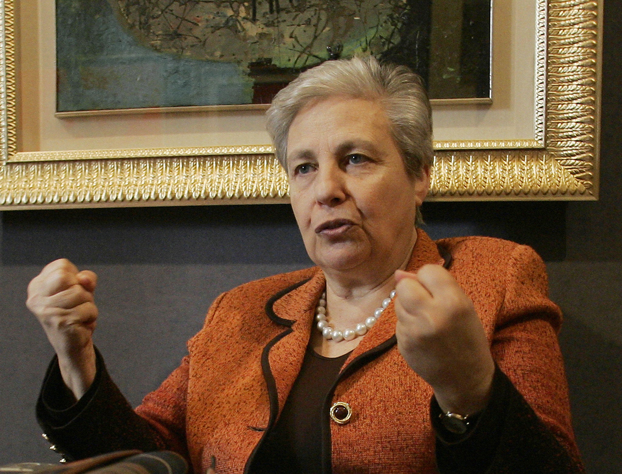 Sicilian politician and anti-Mafia activist, Rita Borsellino