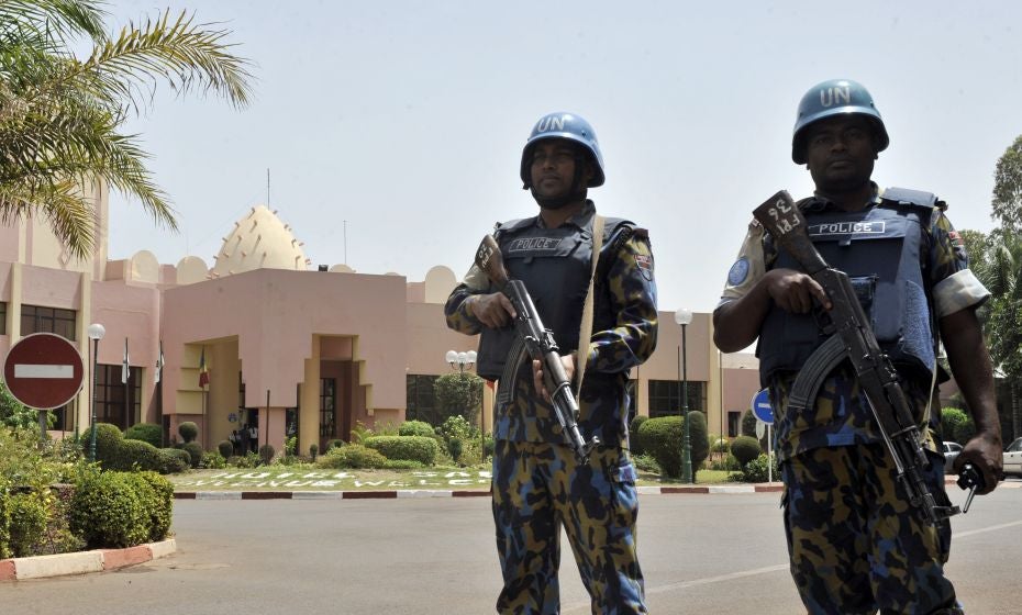 UN peacekeepers in the Malian capital Bamako