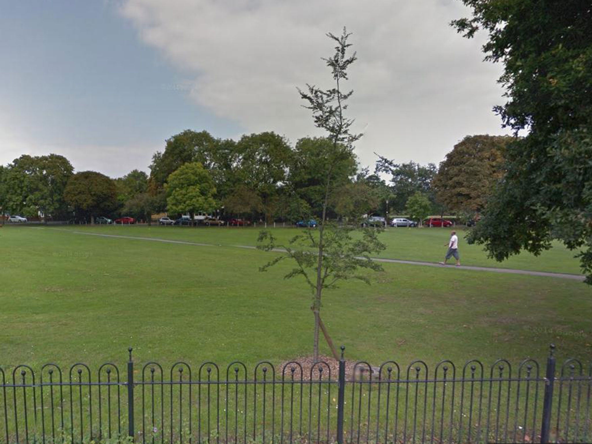 The man had been walking his dog on Cricket Green, in Mitcham