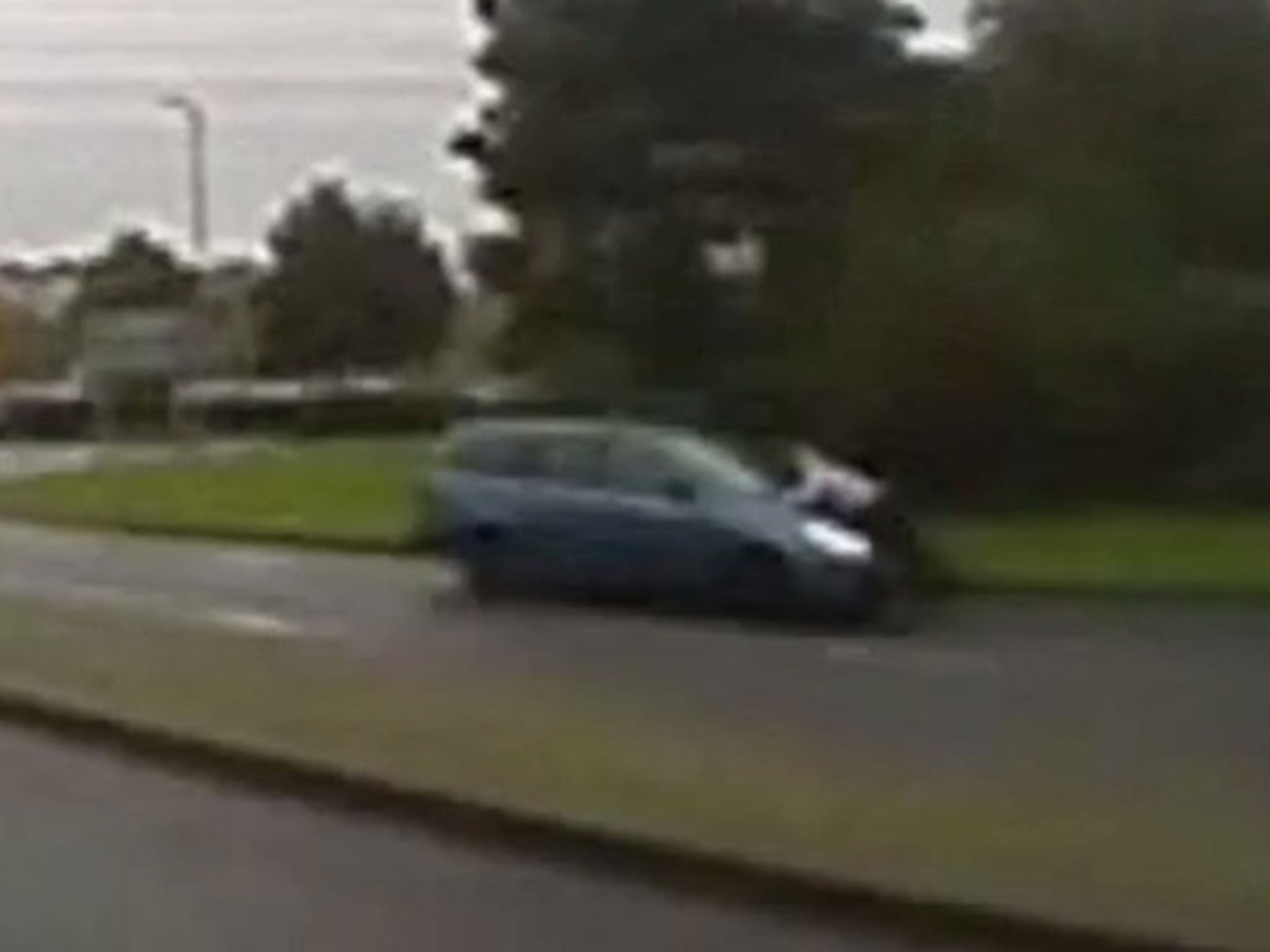 Man was captured swerving traffic to try and fling the man off of his bonnet