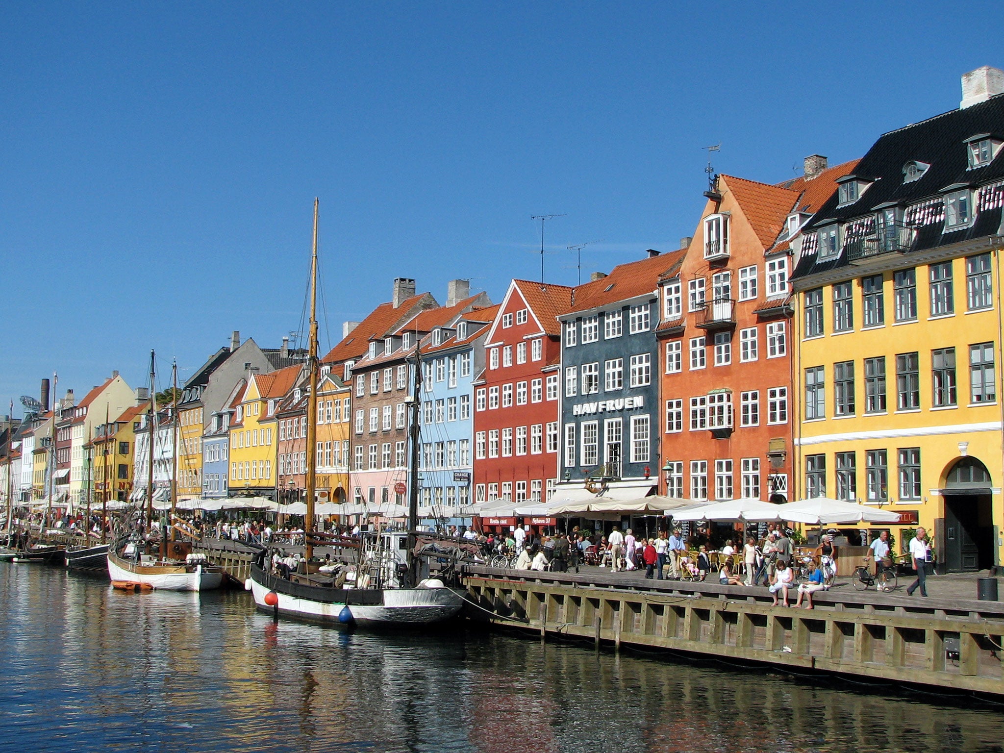 Copenhagen in Denmark, one of the most happiest countries in the EU