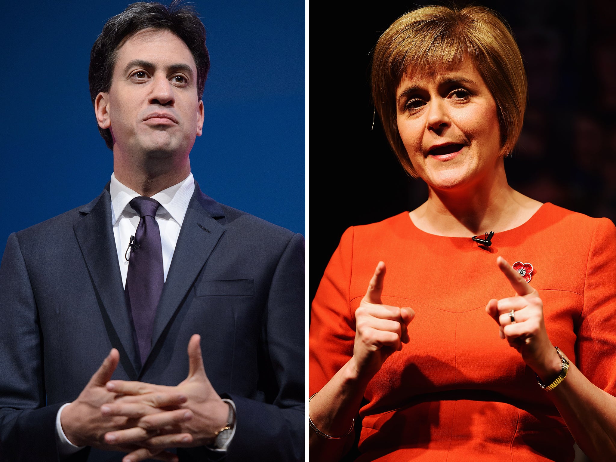 One possible outcome of the May election is a minority Labour government in coalition with the SNP