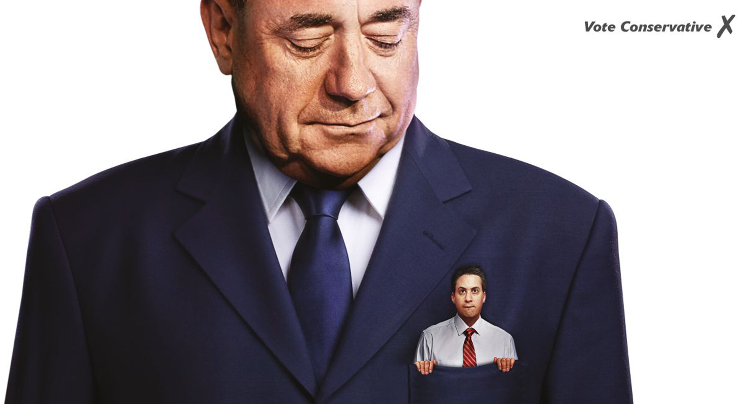 The original Tory election poster featuring Alex Salmond and Ed Miliband (Conservative Party/PA)