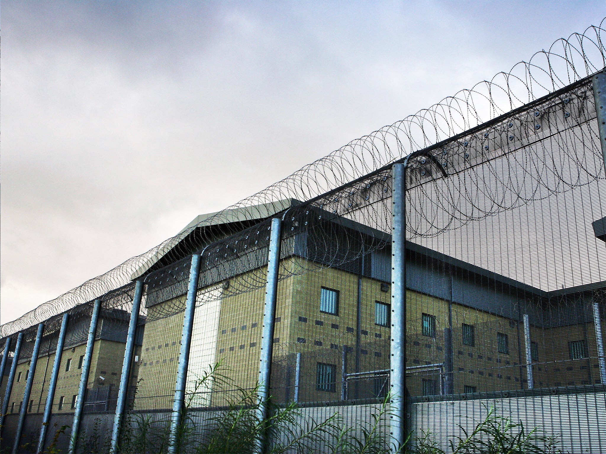 The Harmondsworth Detention Centre near Heathrow airport holds 615 people (Getty)