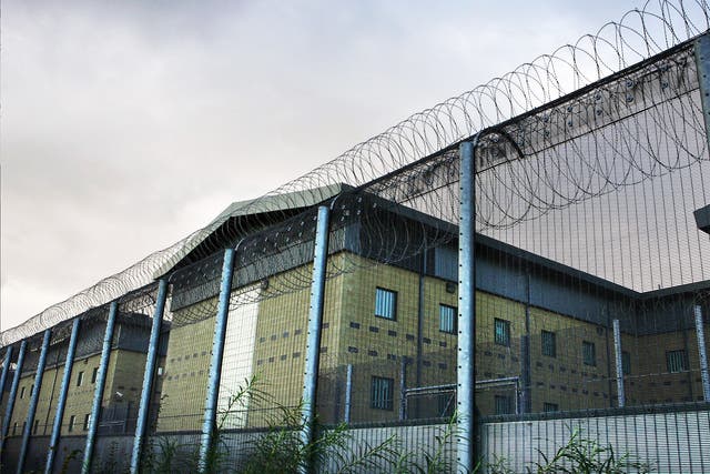 The Harmondsworth Detention Centre near Heathrow airport holds 615 people