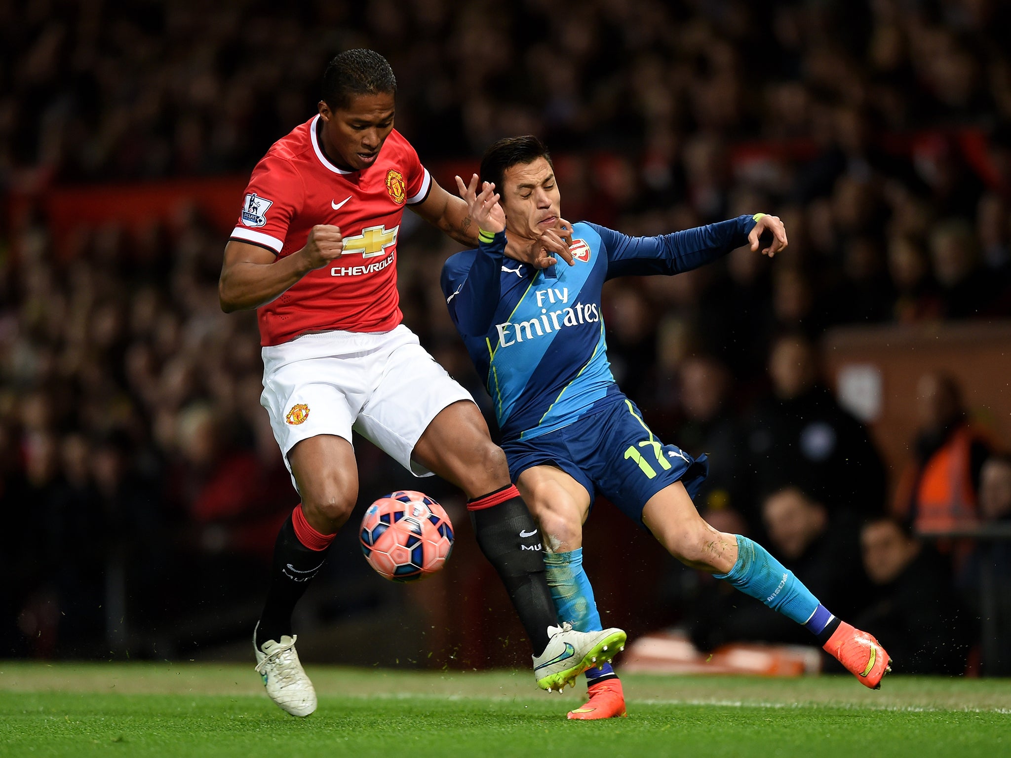 Antonio Valencia in action during the loss on Monday night