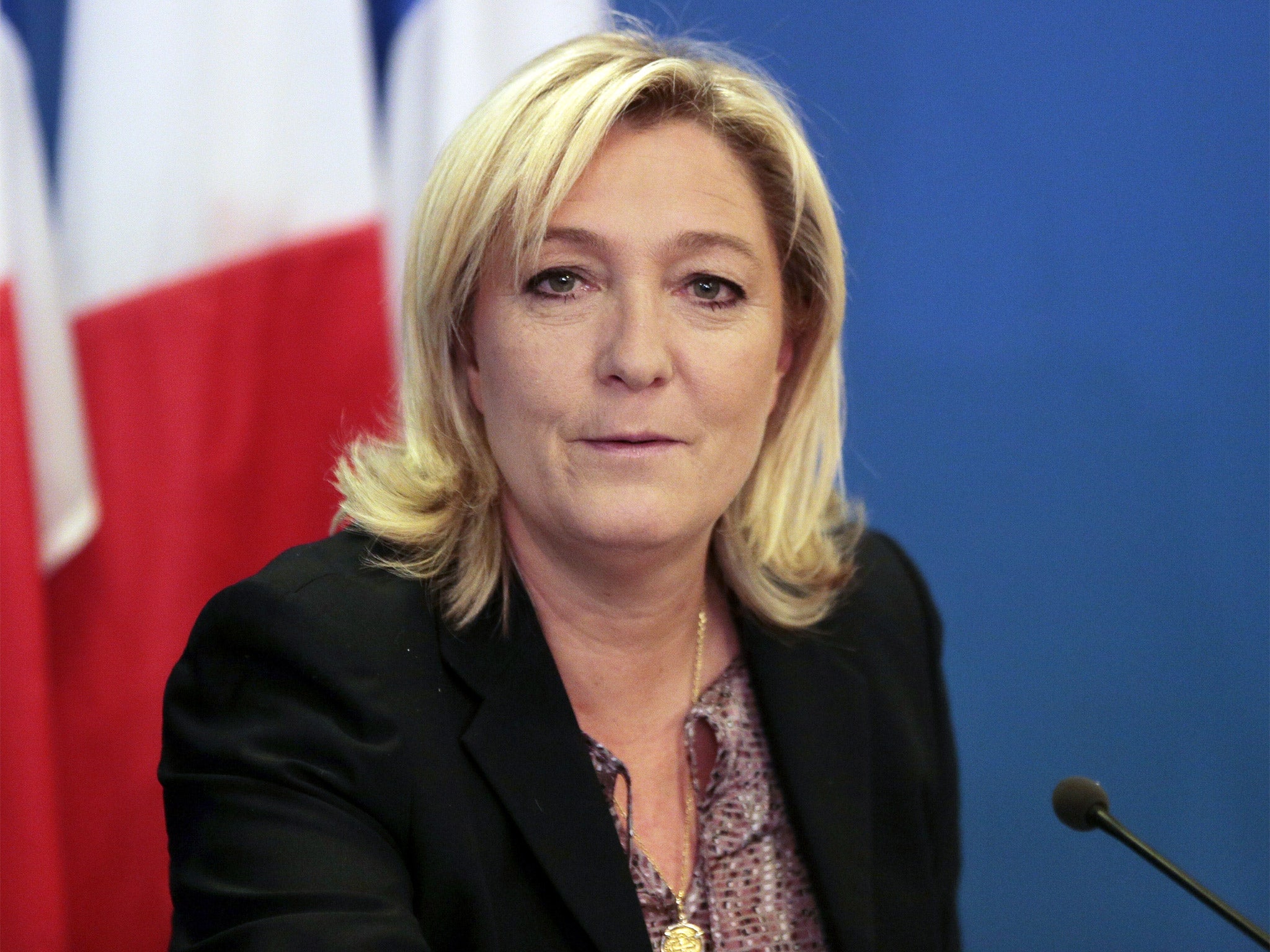 FN party leader Marine Le Pen says the claims are ‘a smear’