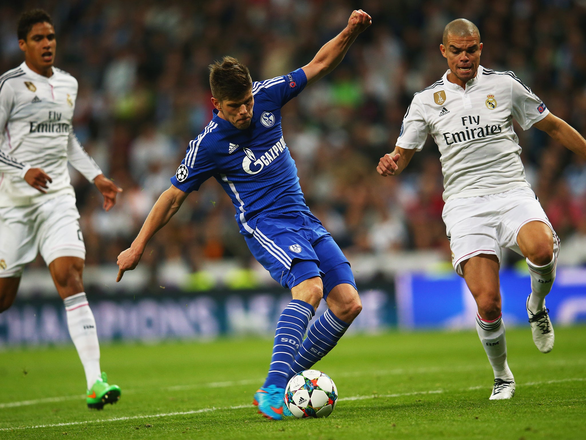 Huntelaar scored his second of the night on 84 minutes