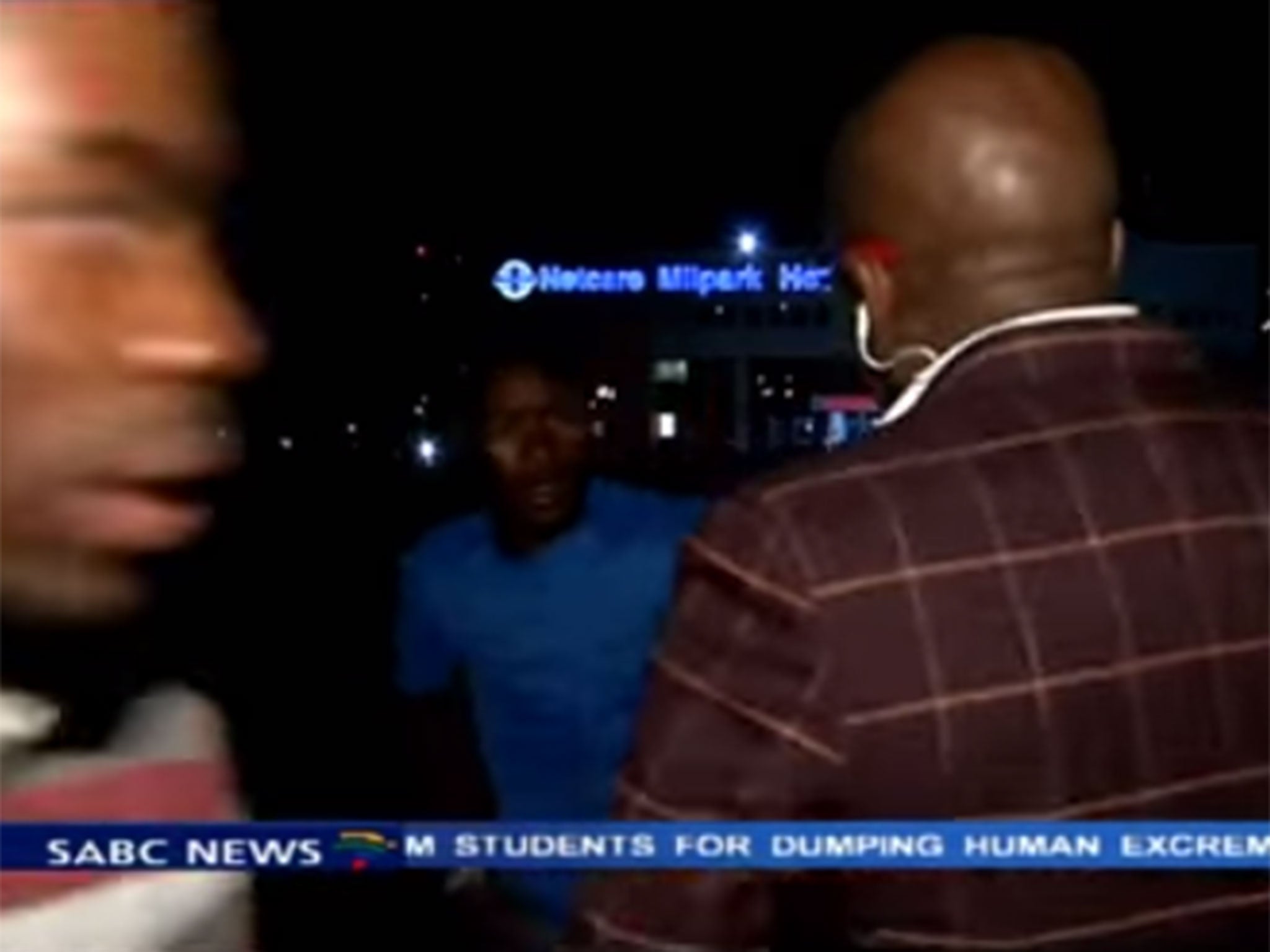 Vuyo Mvoko said that he was threatened by an armed man during the incident