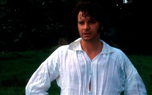Colin Firth as Mr Darcy in the BBC adaptation of Pride and Prejudice