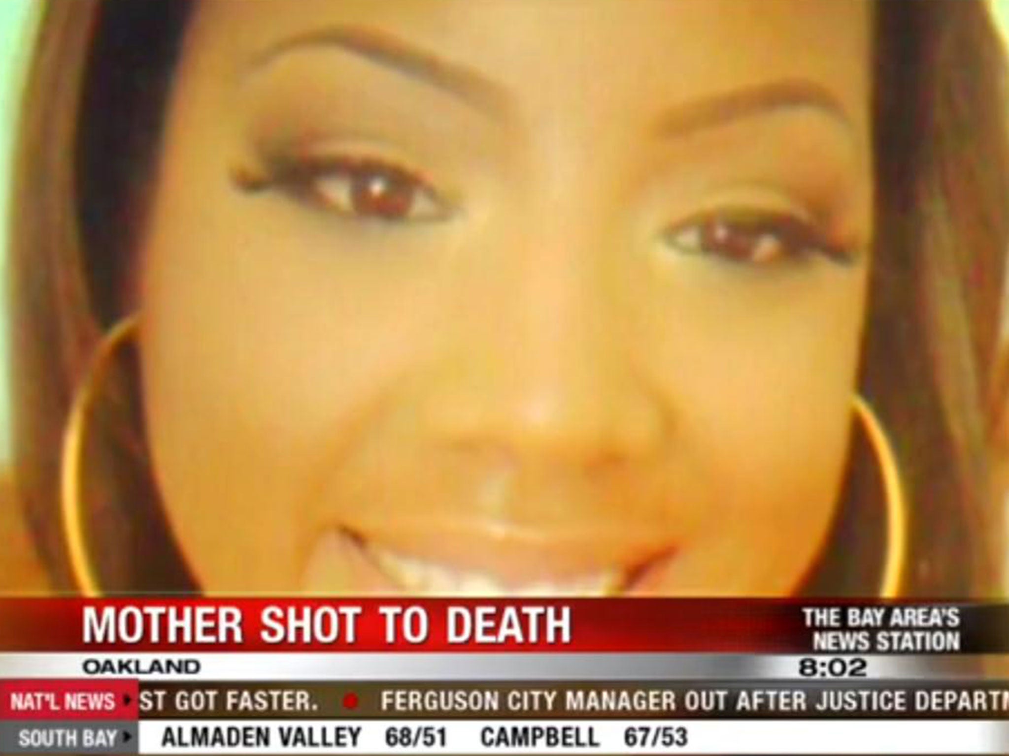 Chyemil Pierce, 30, was shot by a stray bullet as she tried to get her children up the stairs and back into their house