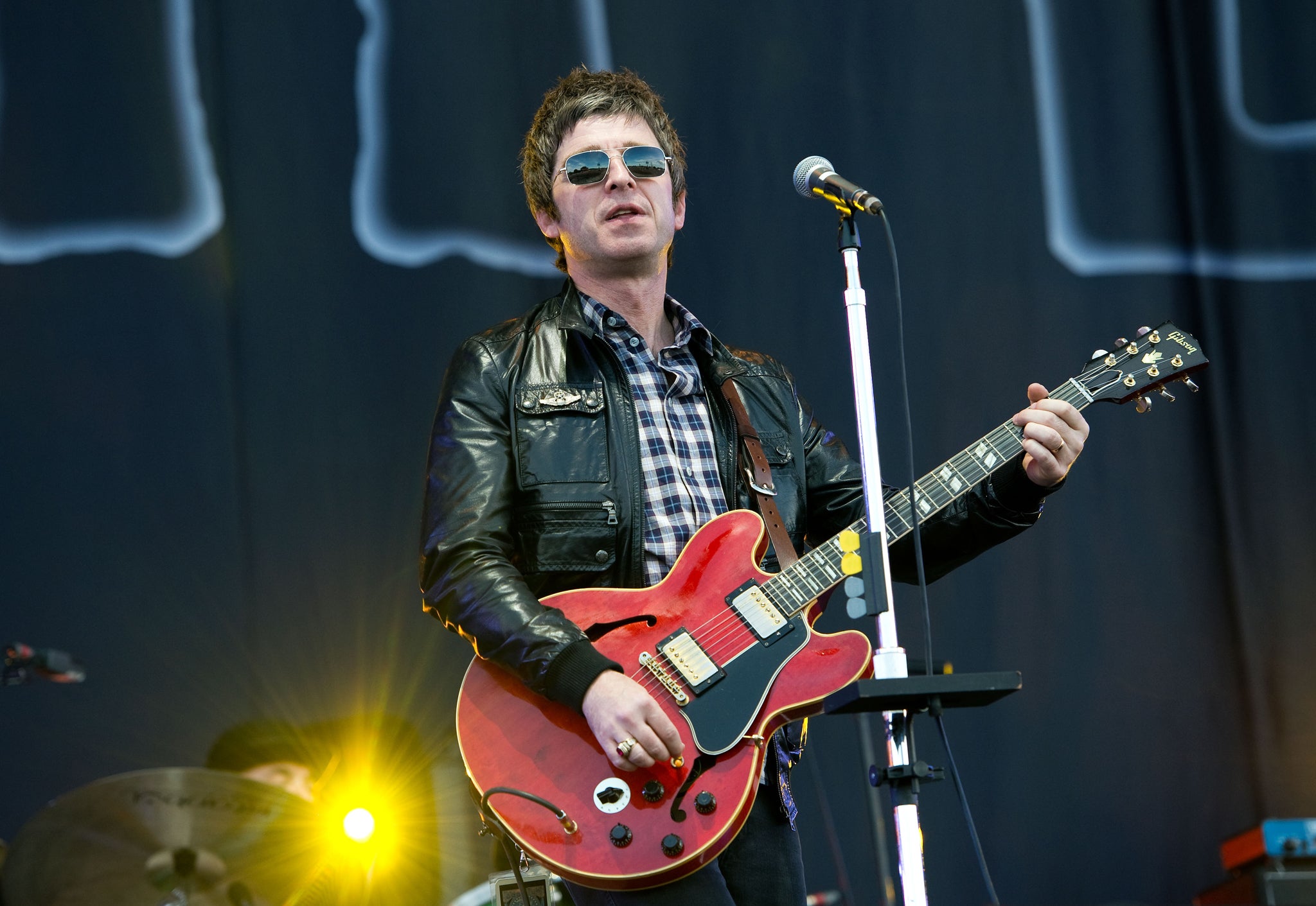 Noel Gallagher performing with his High Flying Birds