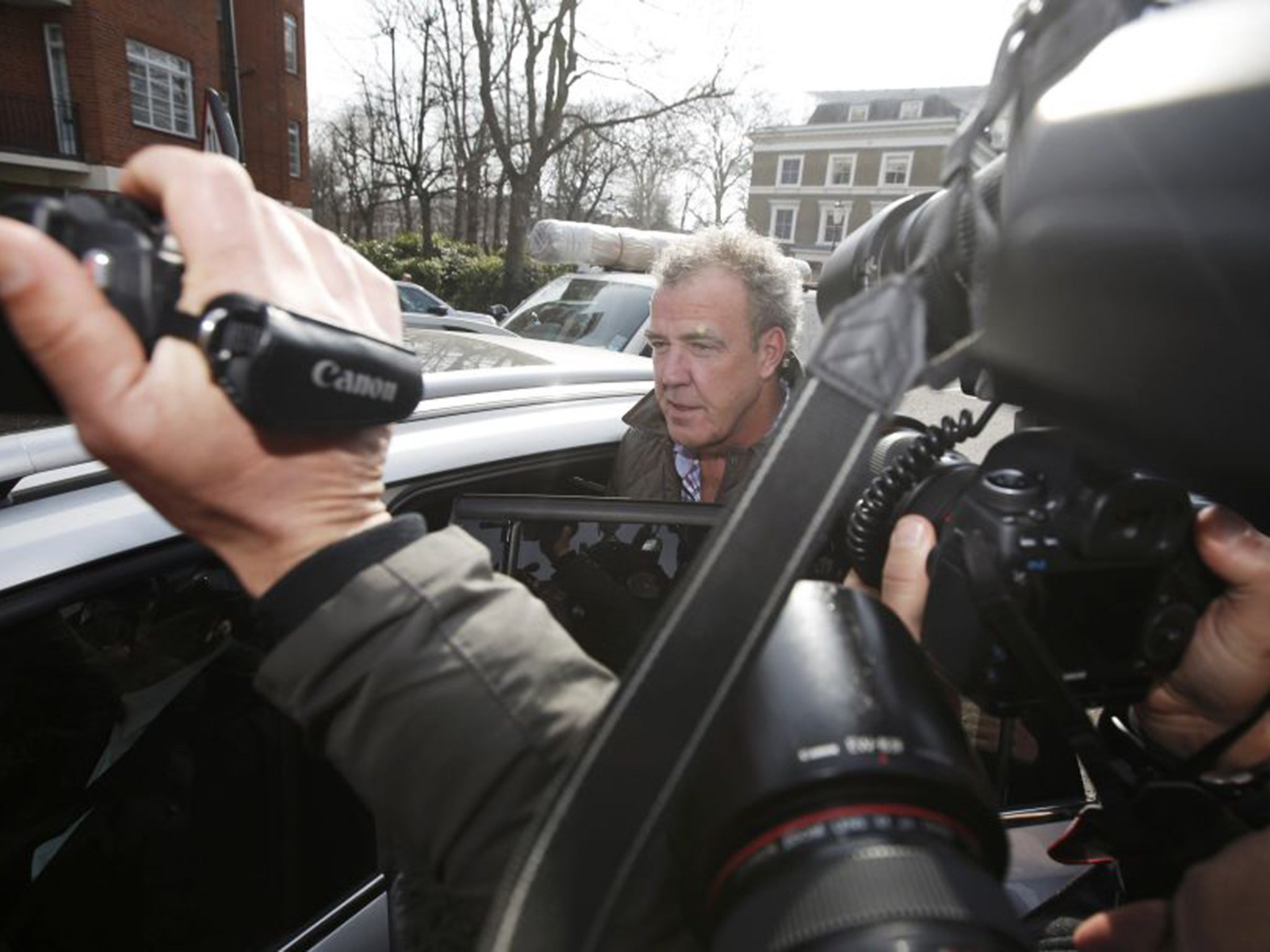 Fighting talk: Jeremy Clarkson after his suspension from the BBC