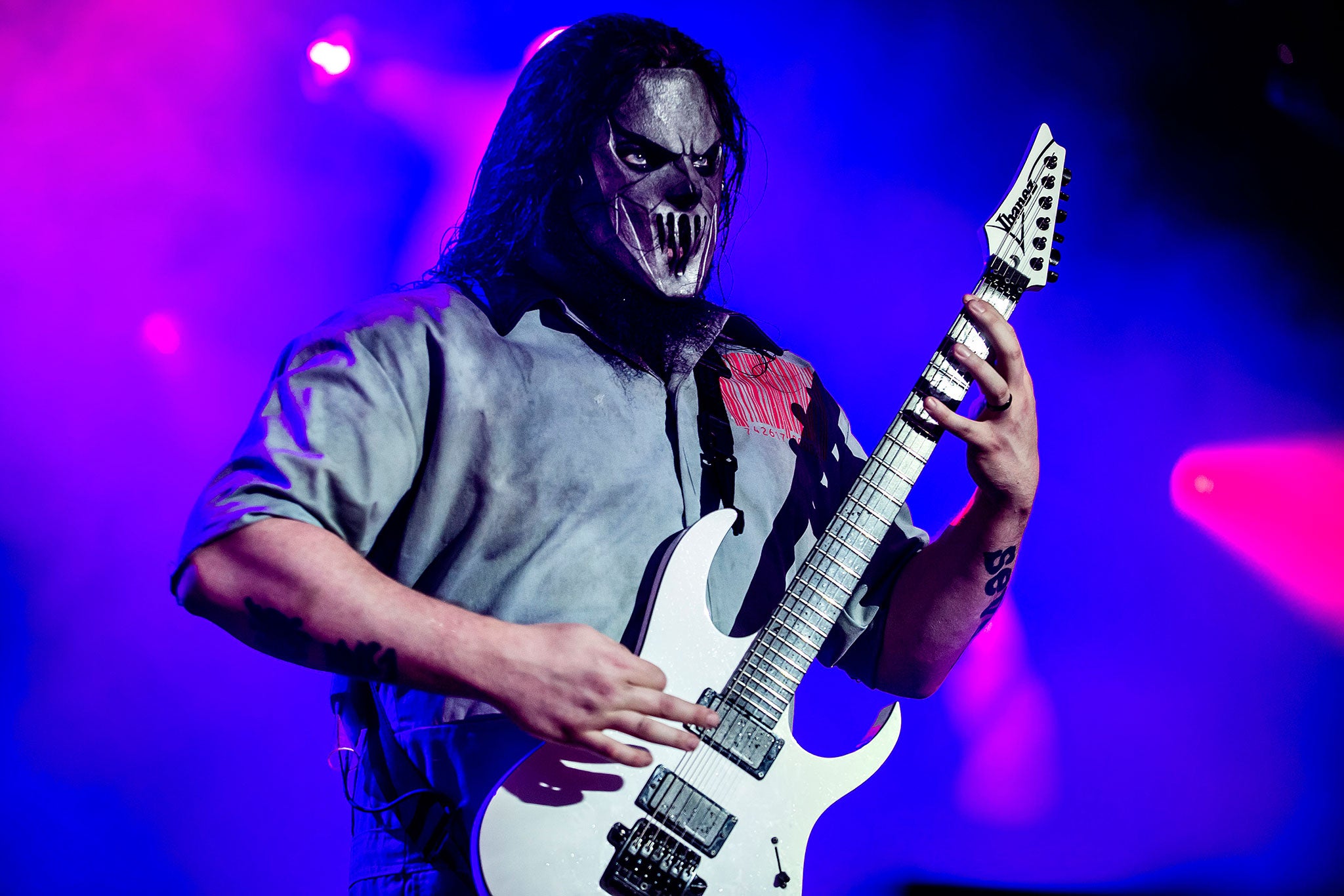 Slipknot's Mick Thomson suffered stab wounds to the back of the head