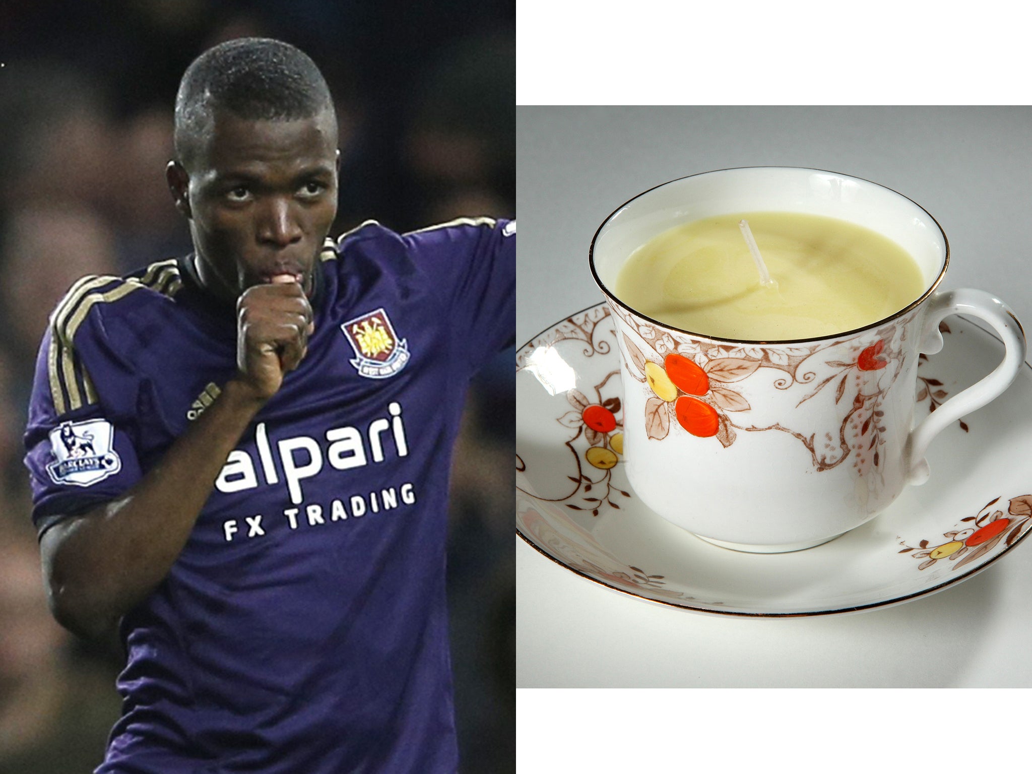 Enner Valencia and a tea cup