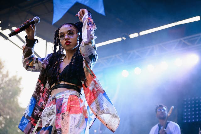 FKA Twigs performs during Pitchfork Music Festival  in Chicago, Illinois. 