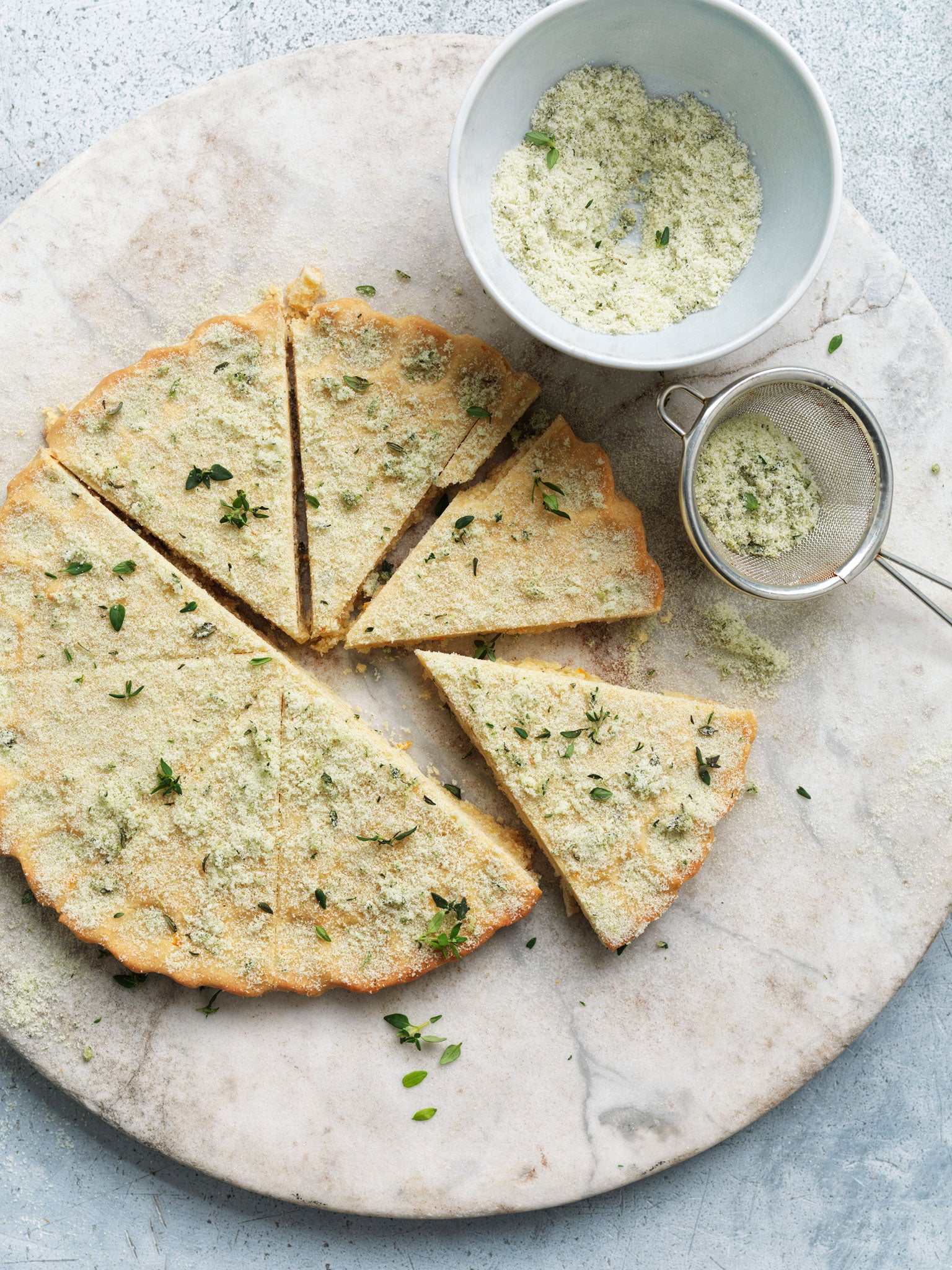 Scottish shortbread with honey, orange and thyme (Jonathan Gregson )