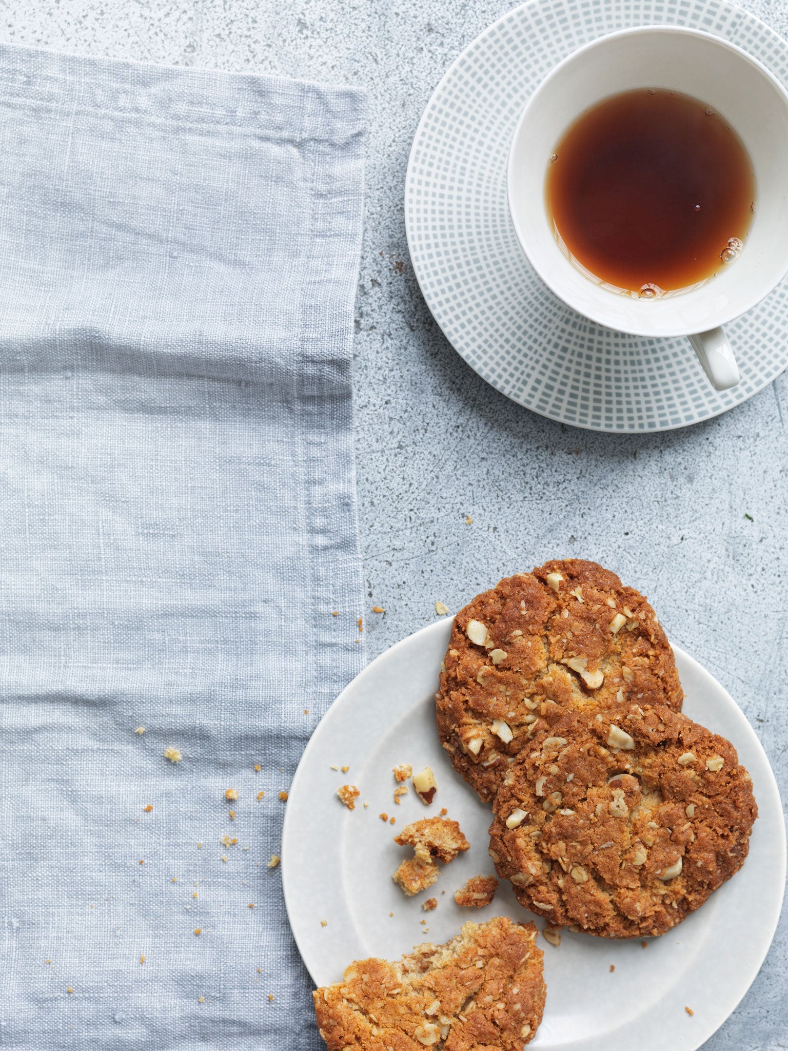 Australian housewives used to send Anzac biscuits to their husbands fighting during the First World War