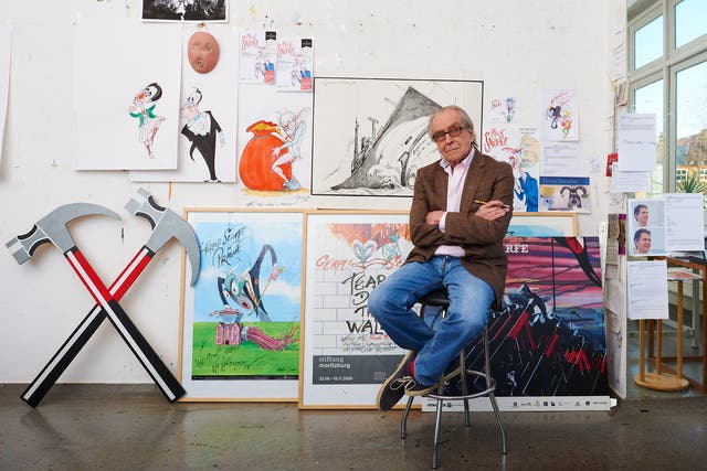 A right pen and ink: Gerald Scarfe in his London studio