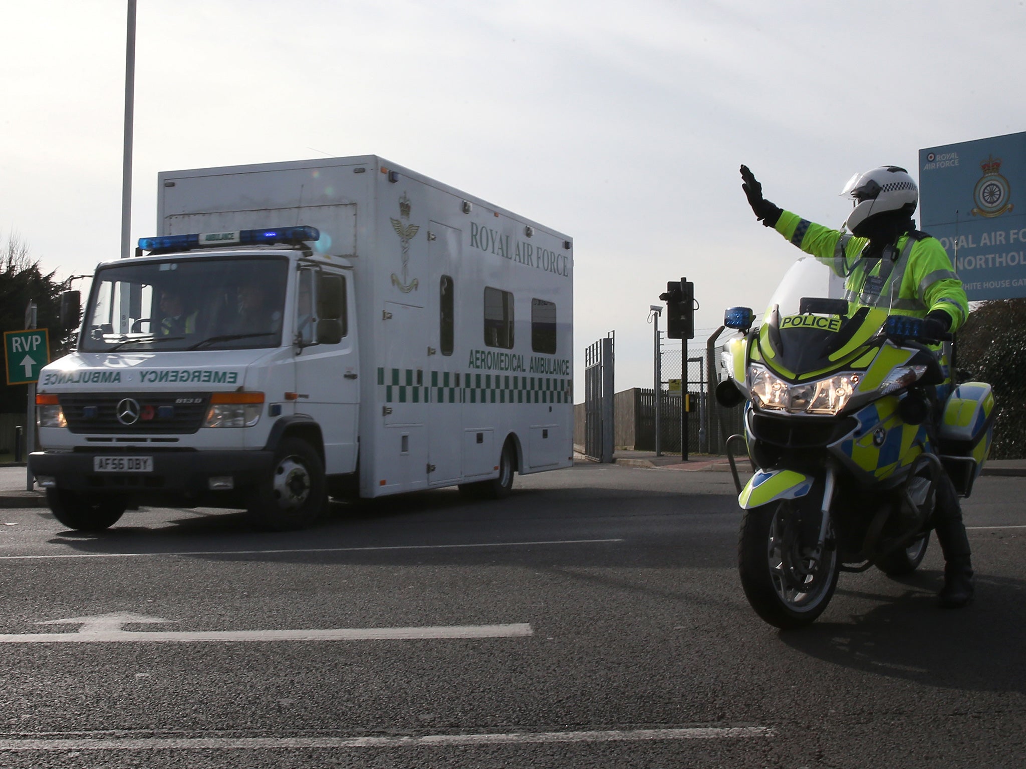 Military personnel will remain and a team of 13 NHS workers will remain on standby in the UK (Getty)