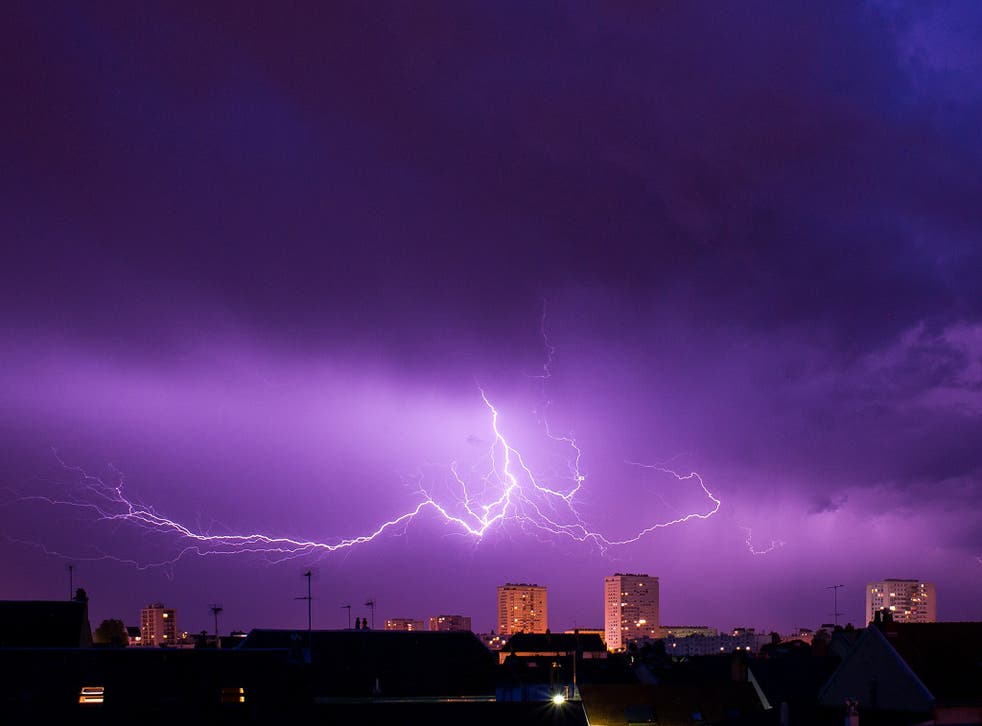 Summer storms such as this one in 2014 in France have become less frequent in Europe over the past few decades