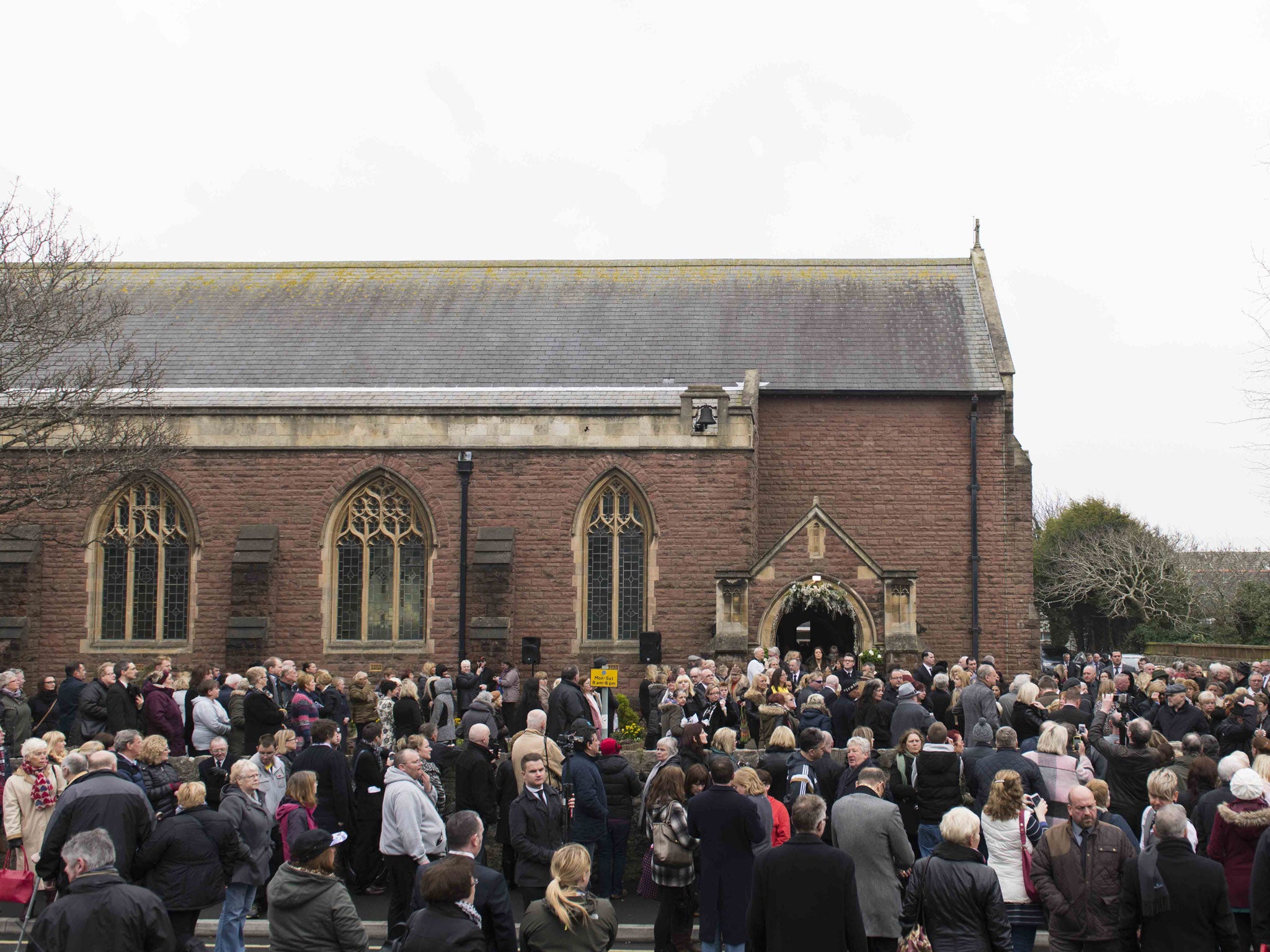 Mourners bid farewell