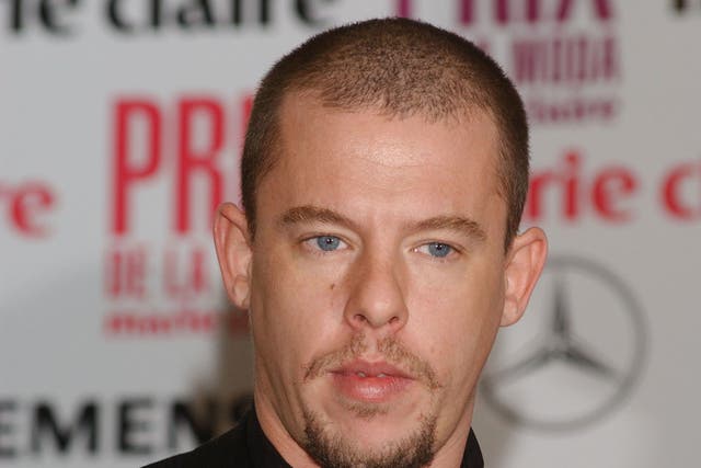 Alexander McQueen pictured in 2003