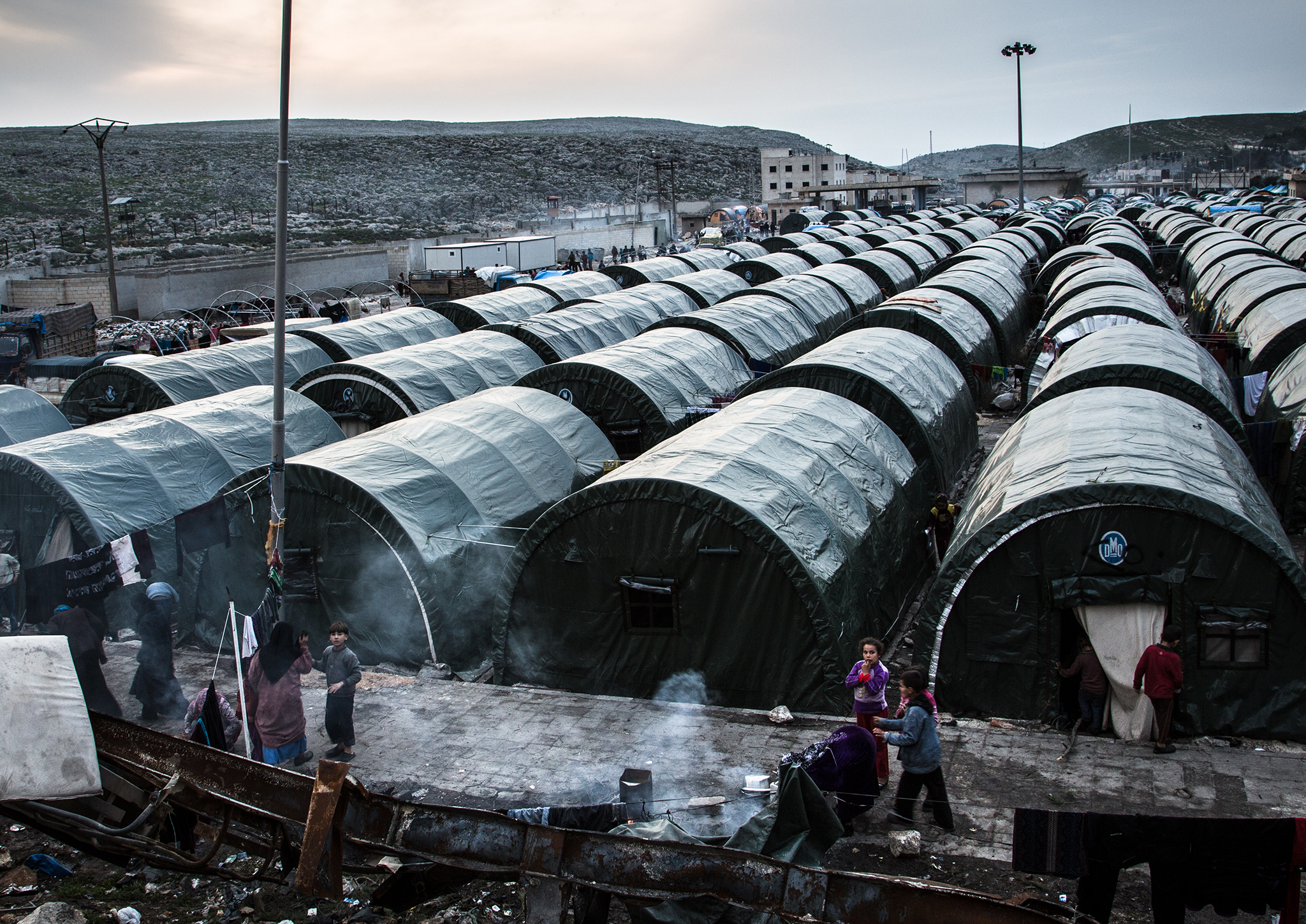 A refugee camp at the international border crossing Bab Al Hawa, between Syria and Turkey (Chris Huby/MSF)