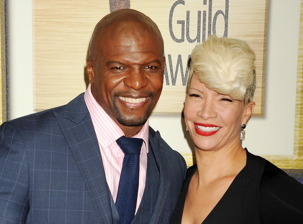 Terry Crews with his wife Rebecca