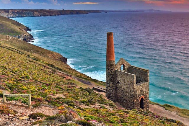 Cornwall's industrial heritage near St Agnes 