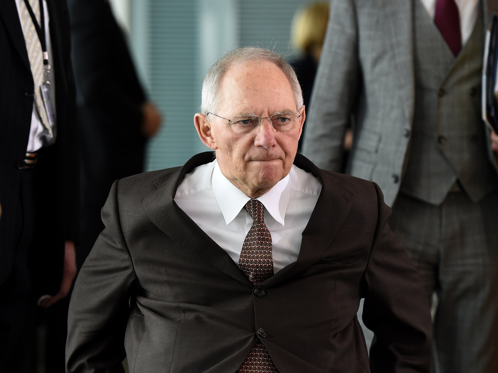 Wolfgang Schäuble said the decision lay with Greece and remained an uncertainty