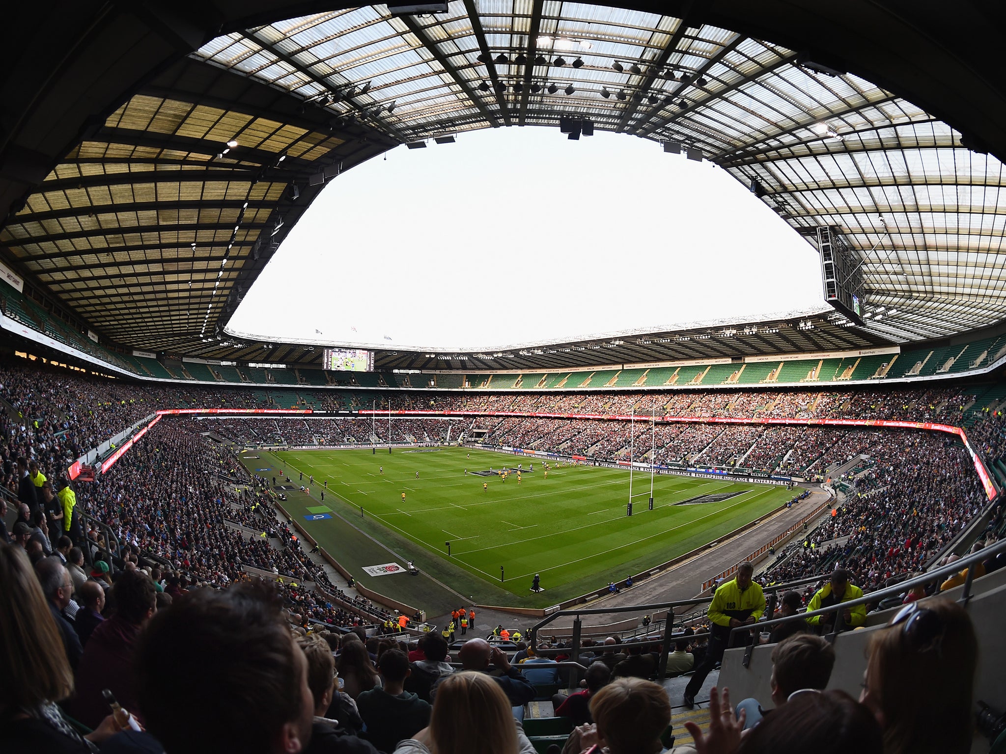 The view inside Twickenham Stadium