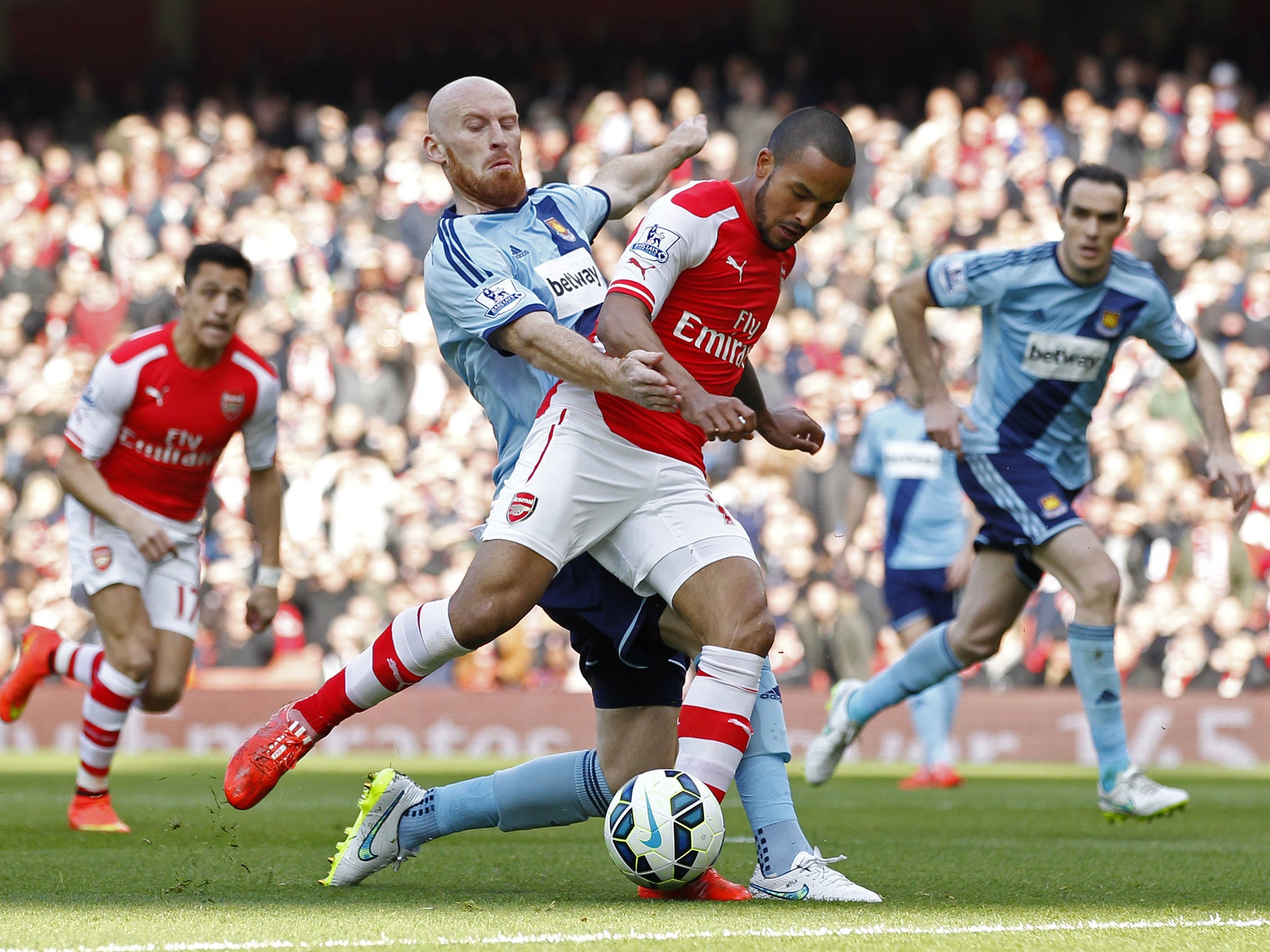 Theo Walcott started in just his third Premier League game of the season