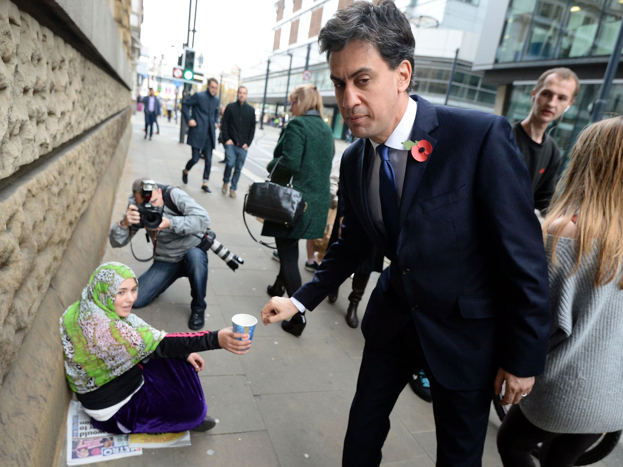 The episode with a beggar illustrated how Miliband can't win with the media