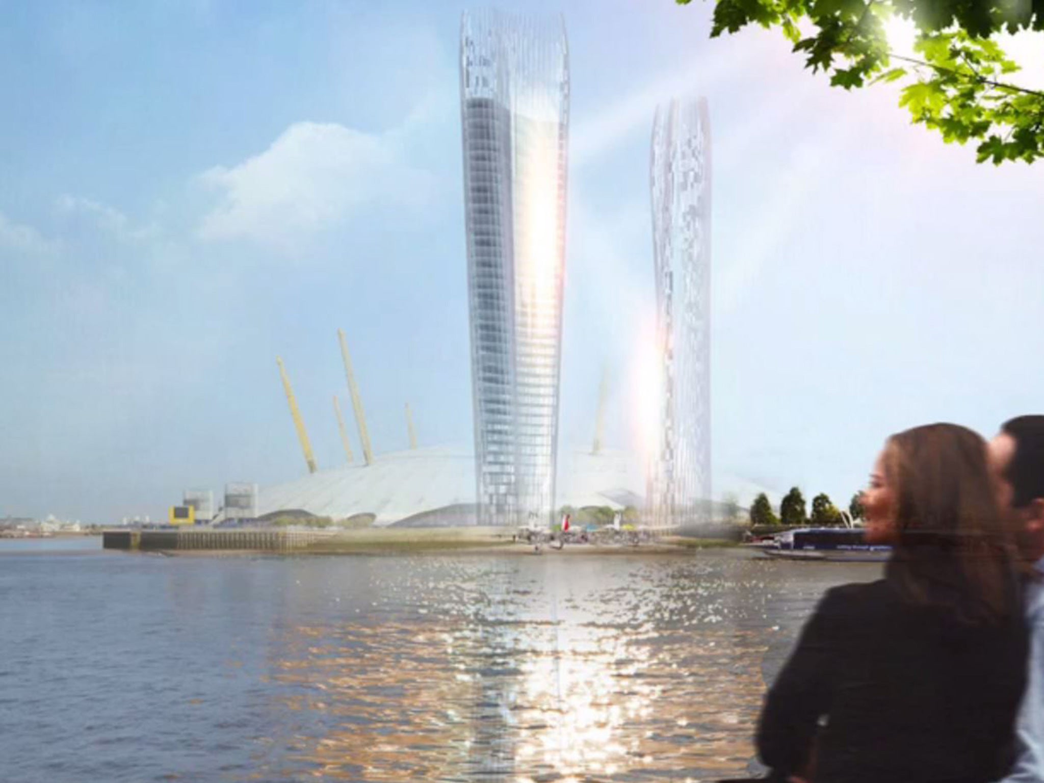 International architecture NBBJ firm has designed a pair of “no-shadow towers”