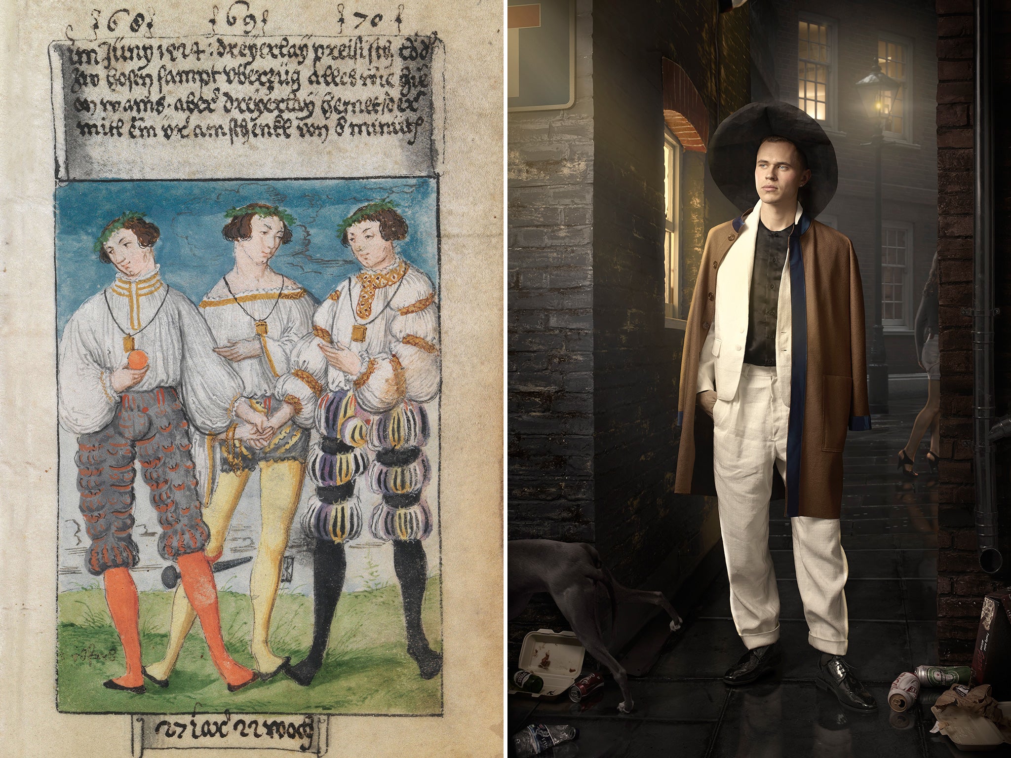 'The First Book on fashion', commissioned by 16th-century accountant Matthäus Schwarz, has inspired a new set of photographs of fictional male dandies, by artist-photographer Maisie Broadhead