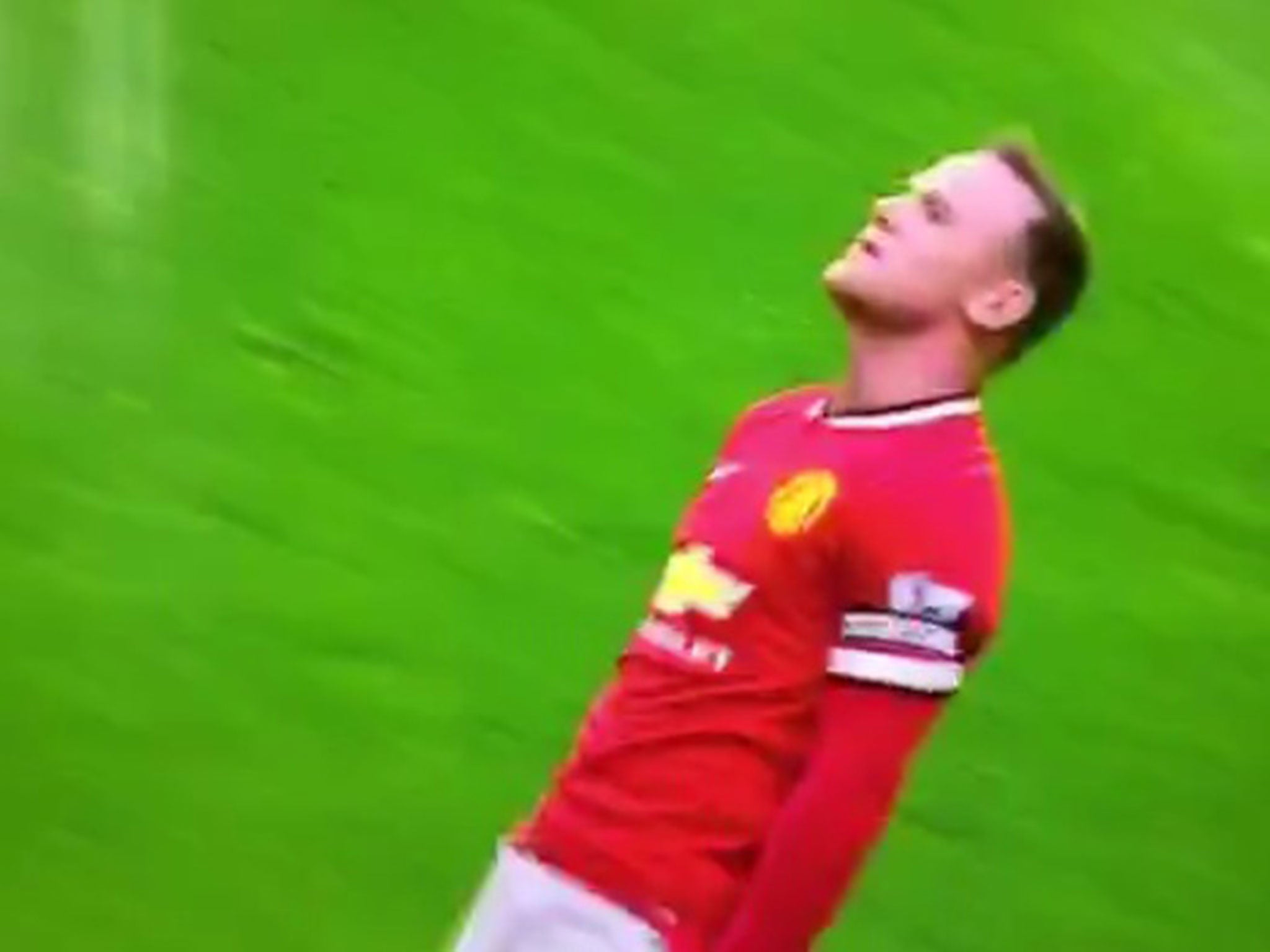 Rooney's 'knock-out' celebration