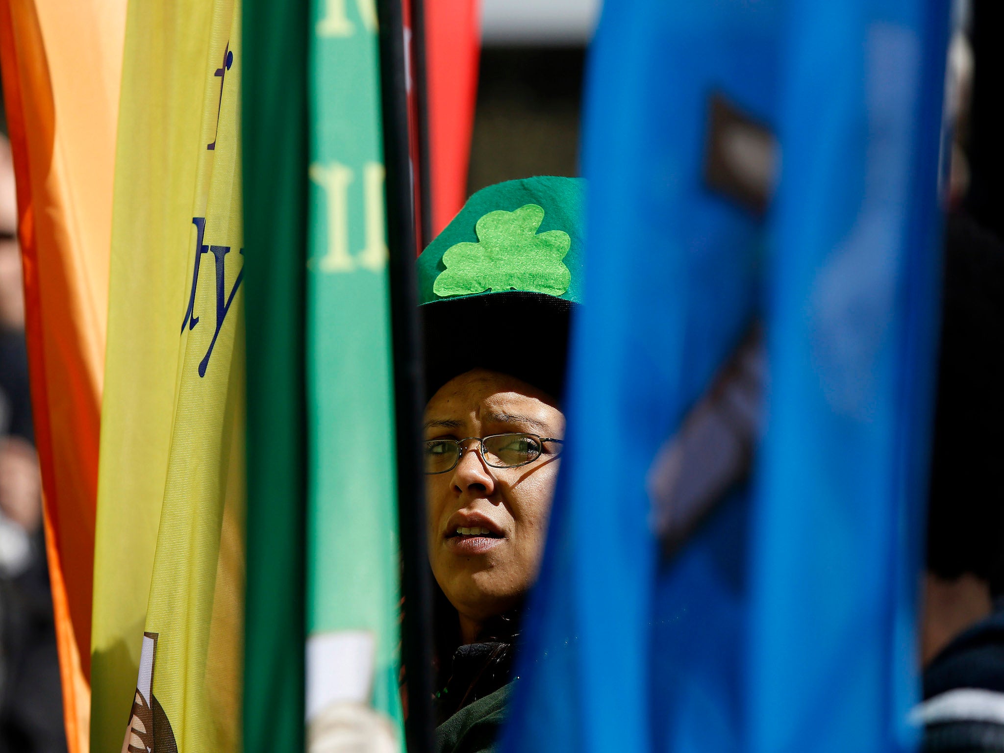 Gay marchers have joined Boston's St Patrick's Day Parade for the first time