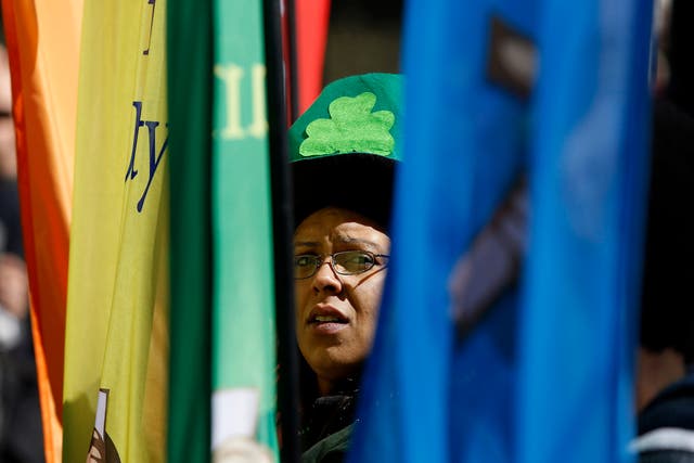 Gay marchers have joined Boston's St Patrick's Day Parade for the first time